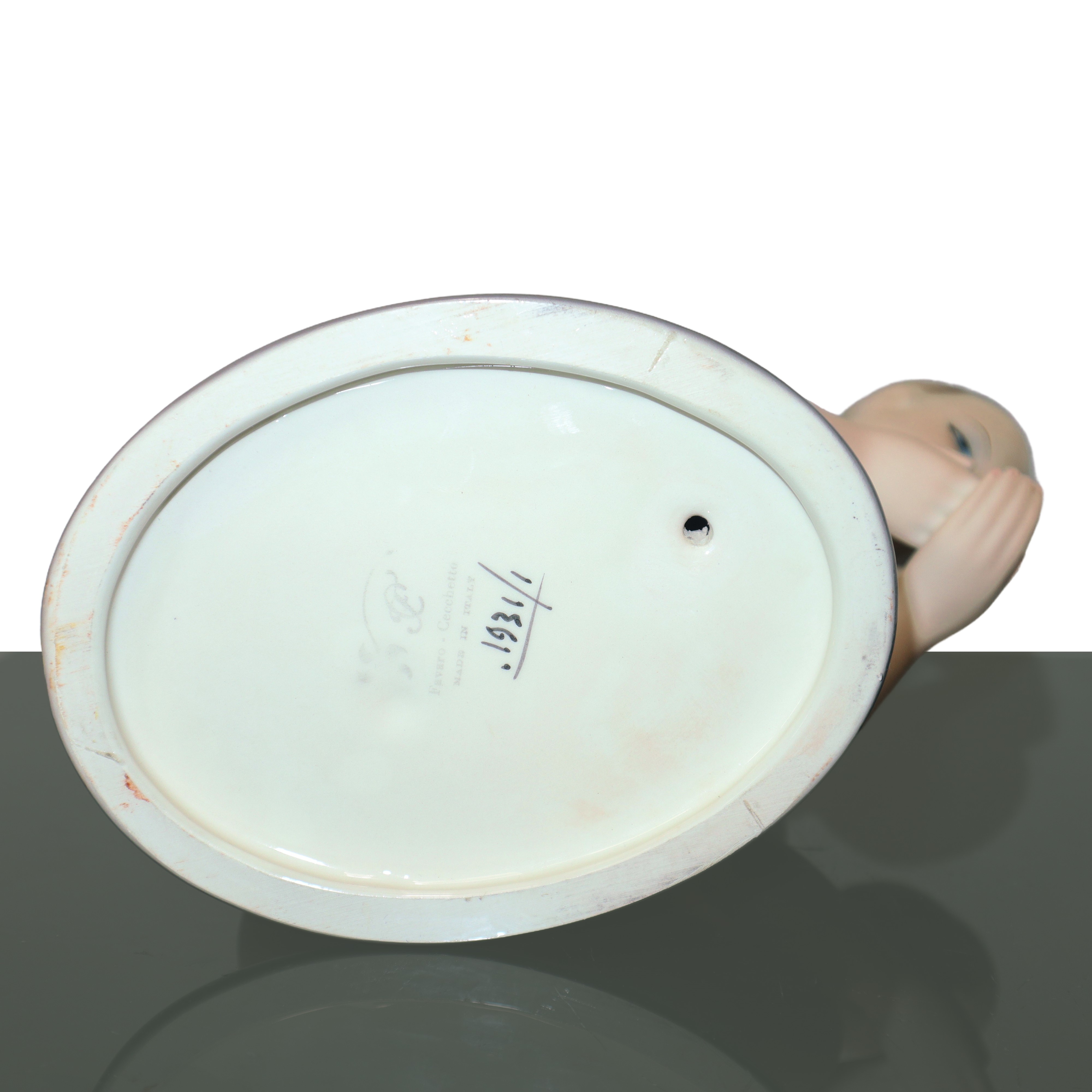 Favaro Cecchetto Ceramiche Italiane - Nudo di Donna in Ceramica Policroma