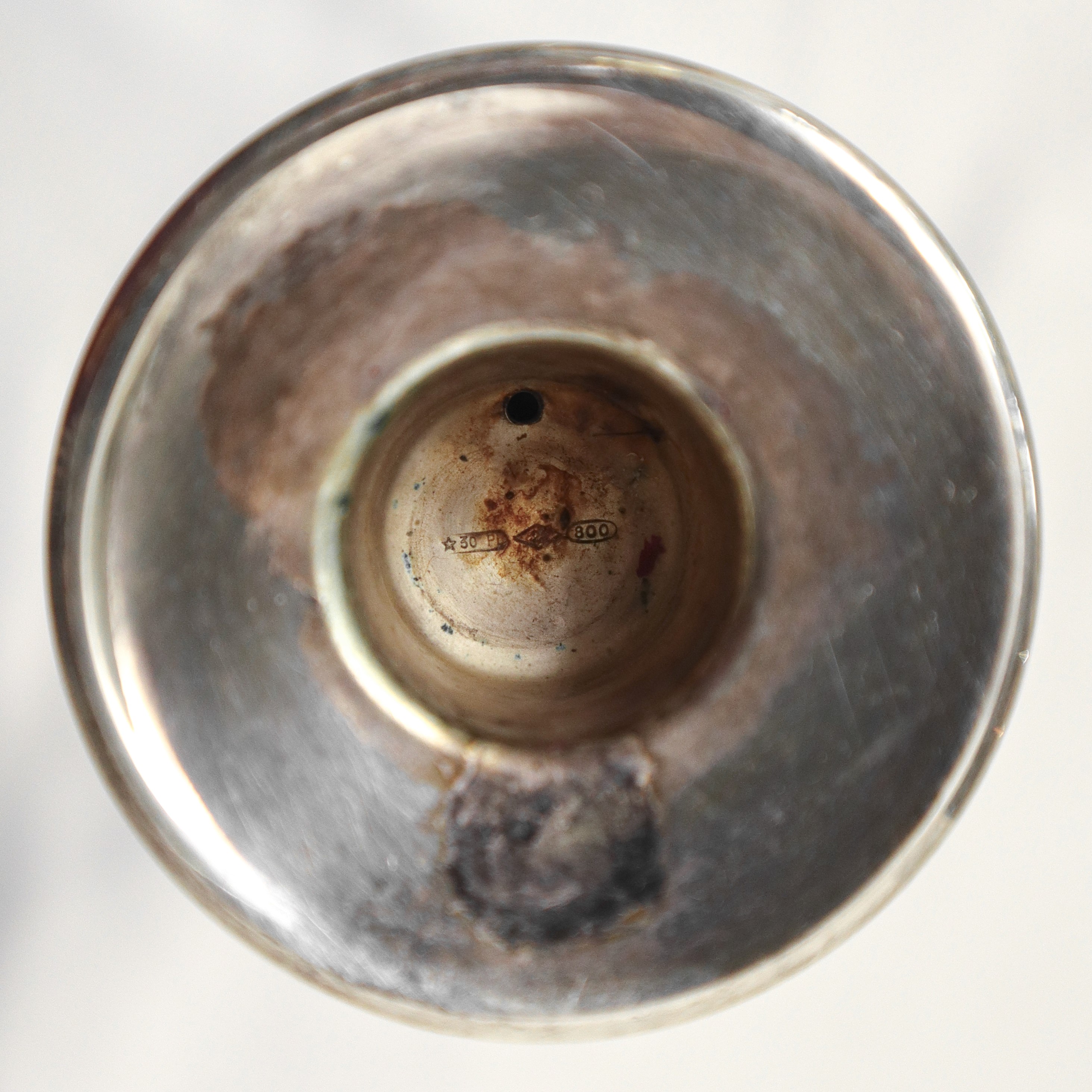 Coppia di Portacandele monoforo in argento