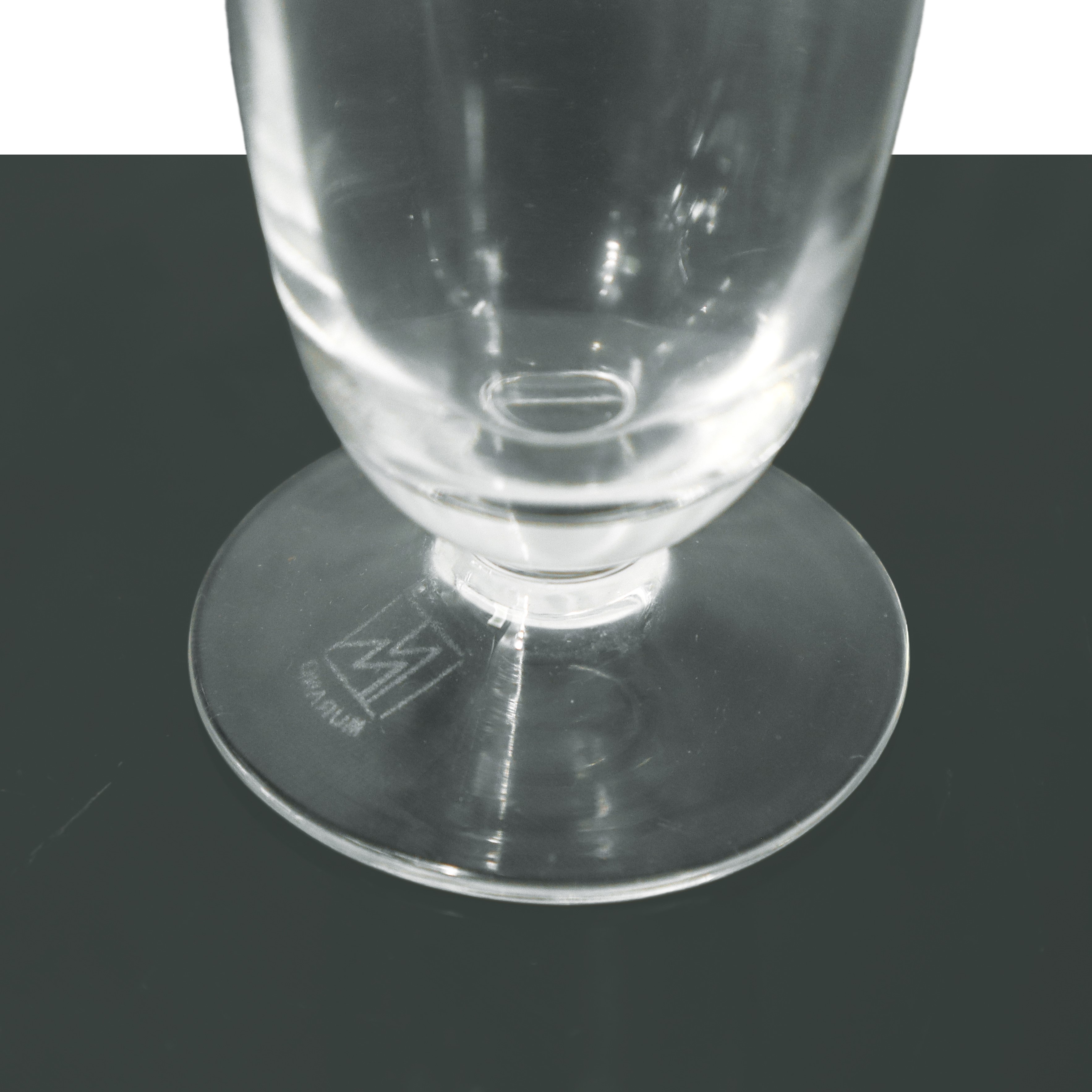 Completo servizio di bicchieri da 12 in vetro di Murano