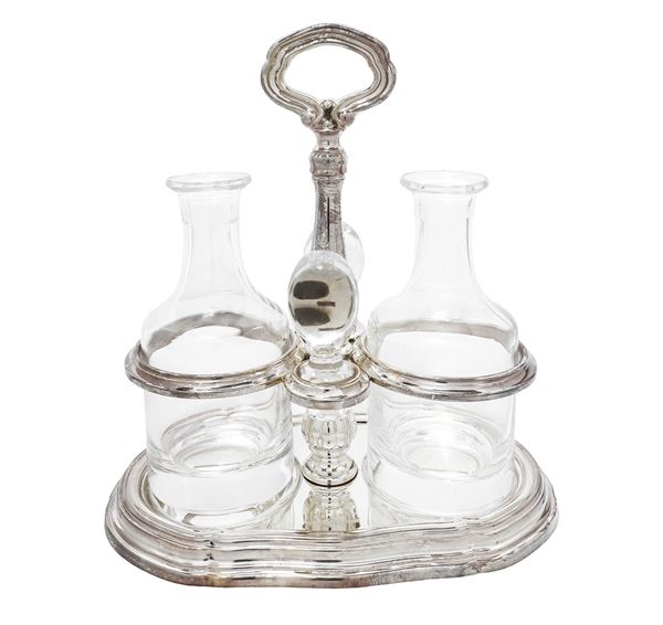 Argentieri Ricci - Oil cruet in 800 silver, Argentieri Ricci