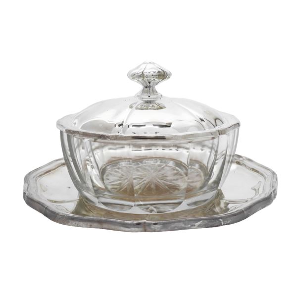 Argentieri Ricci - Cheese bowl with saucer in 800 silver, Argentieri Ricci