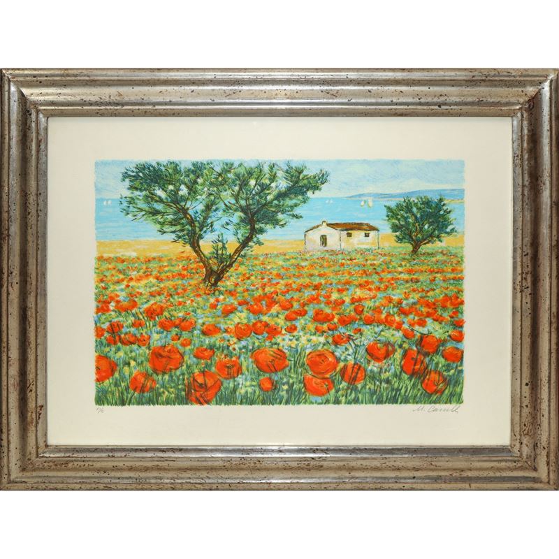 Michele Cascella - Paesaggio di Campagna