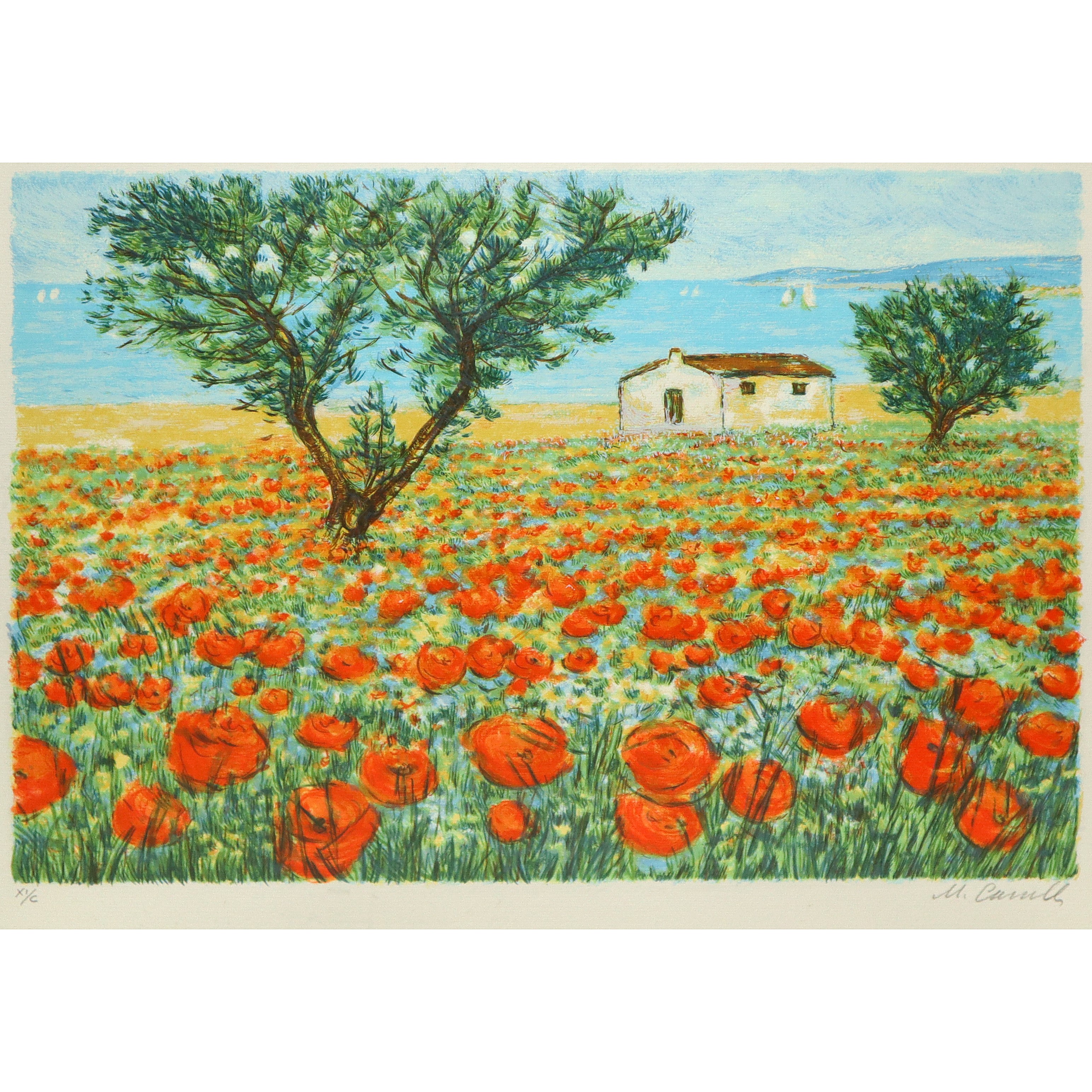 Michele Cascella - Paesaggio di Campagna