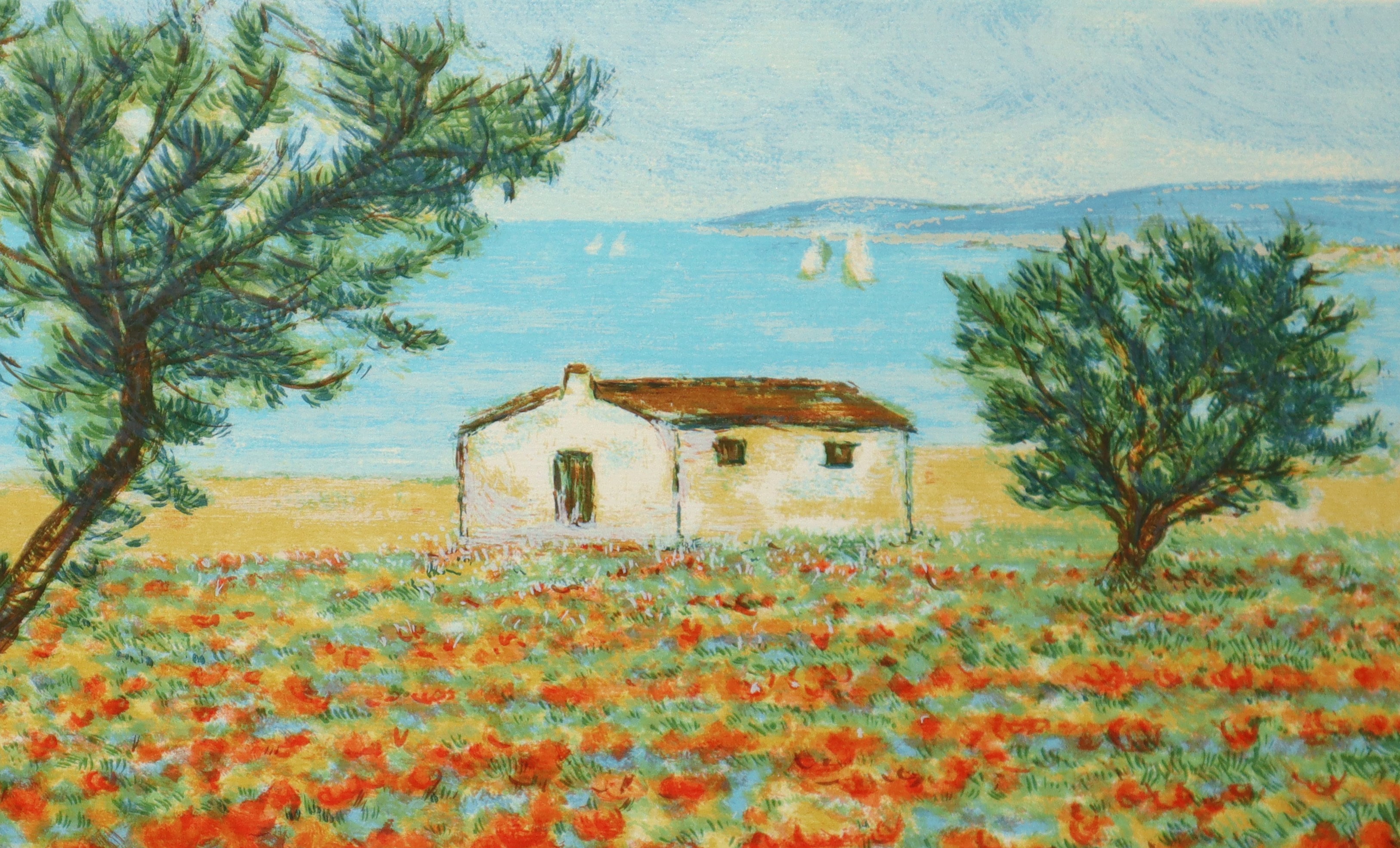 Michele Cascella - Paesaggio di Campagna