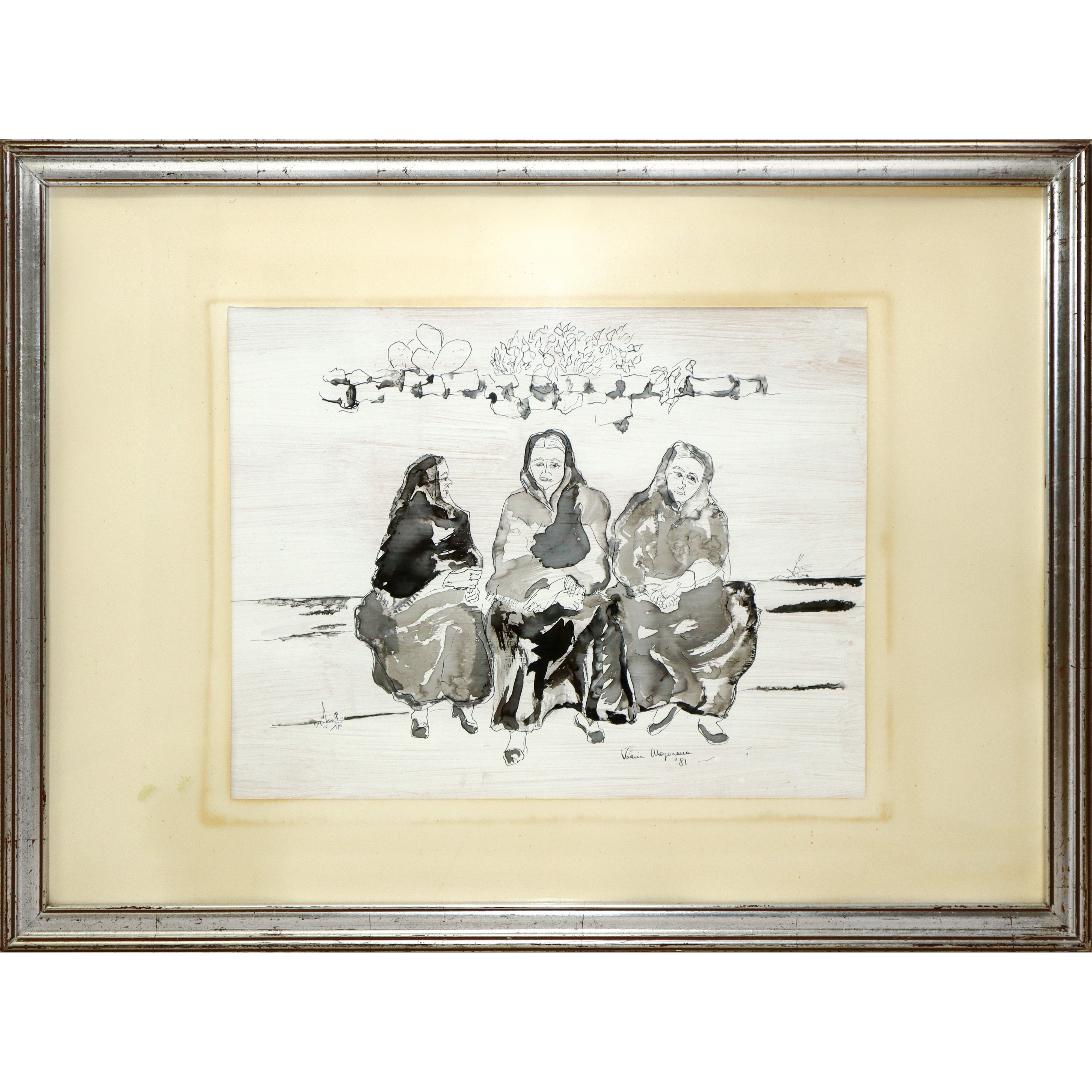Anziane con Fichi D'india
