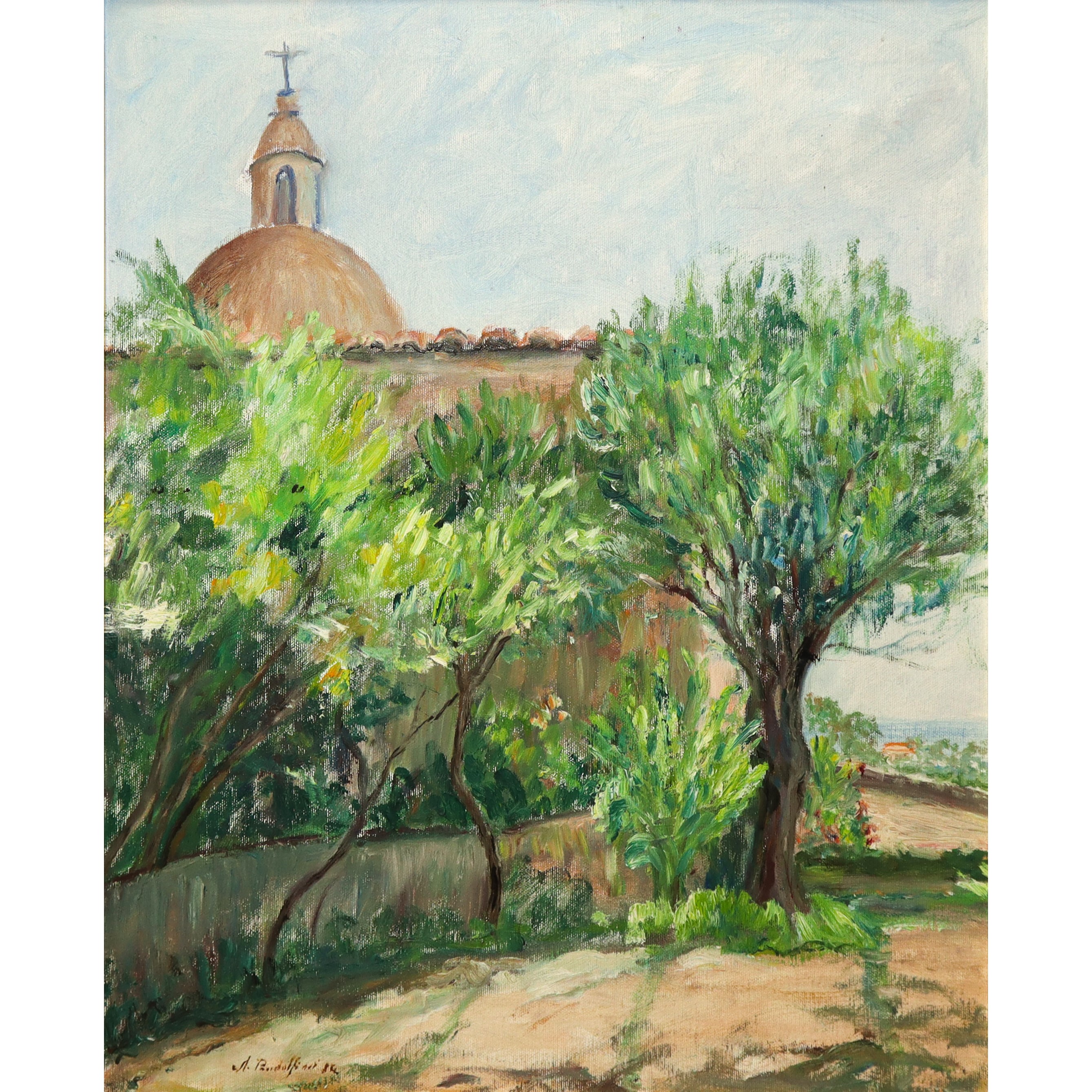 Paesaggio con alberi