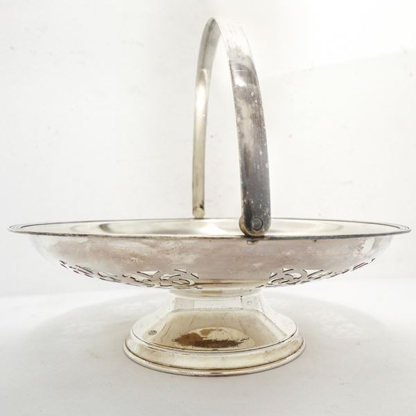 Sheffield sweet holder with perforated decoration