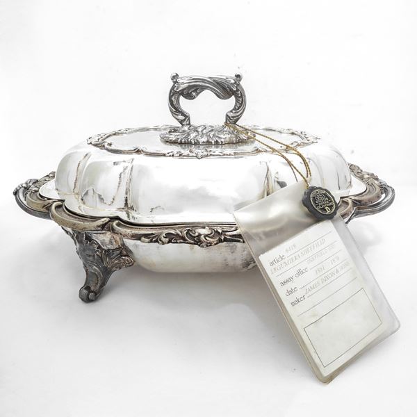 Sheffield legume bowl with lion&#39;s feet