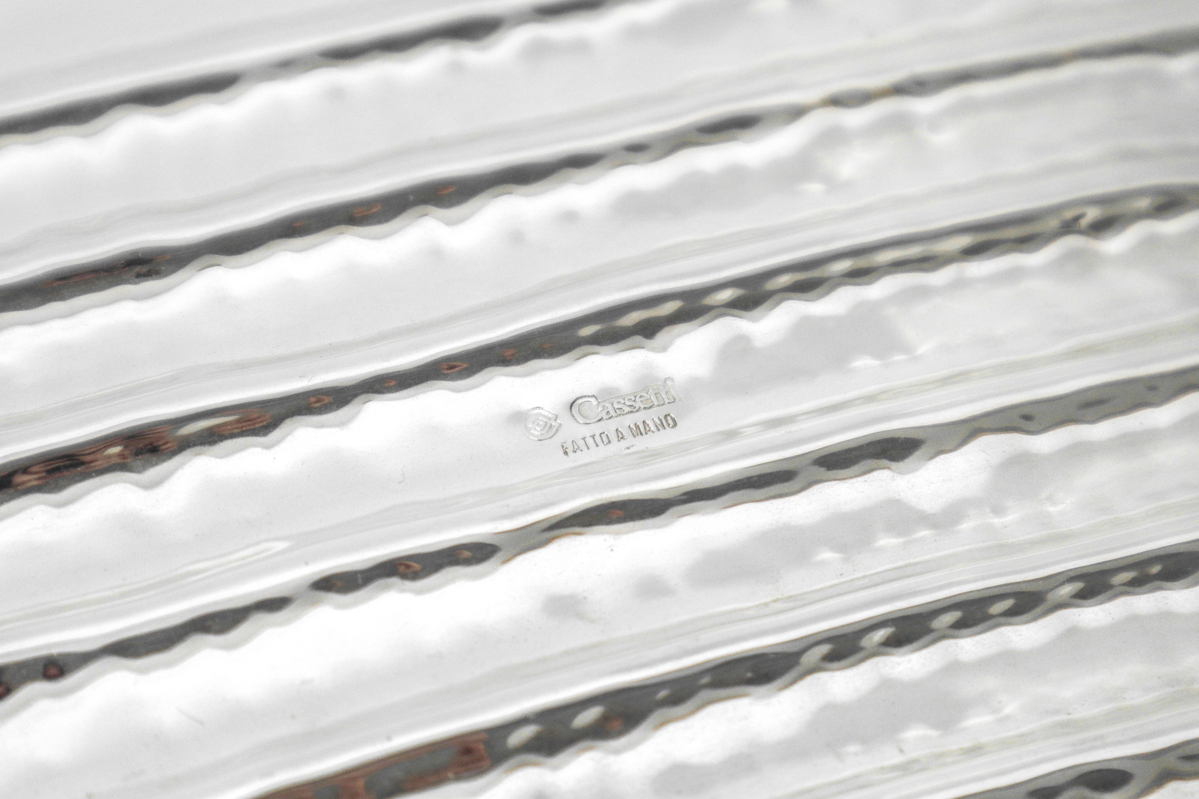 Centrotavola rotondo in metallo