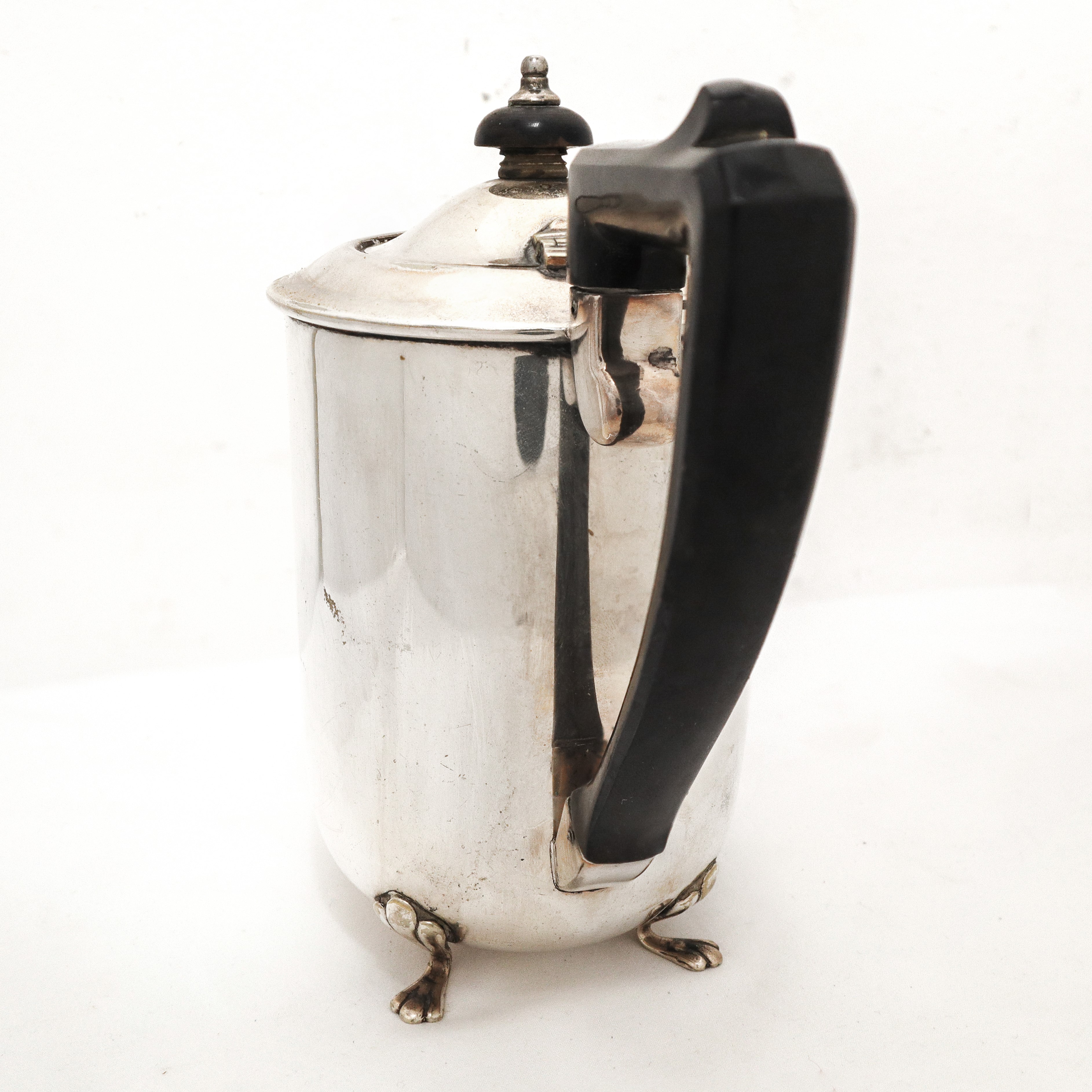 Teiera inglese silver plated con piedi zoomorfi