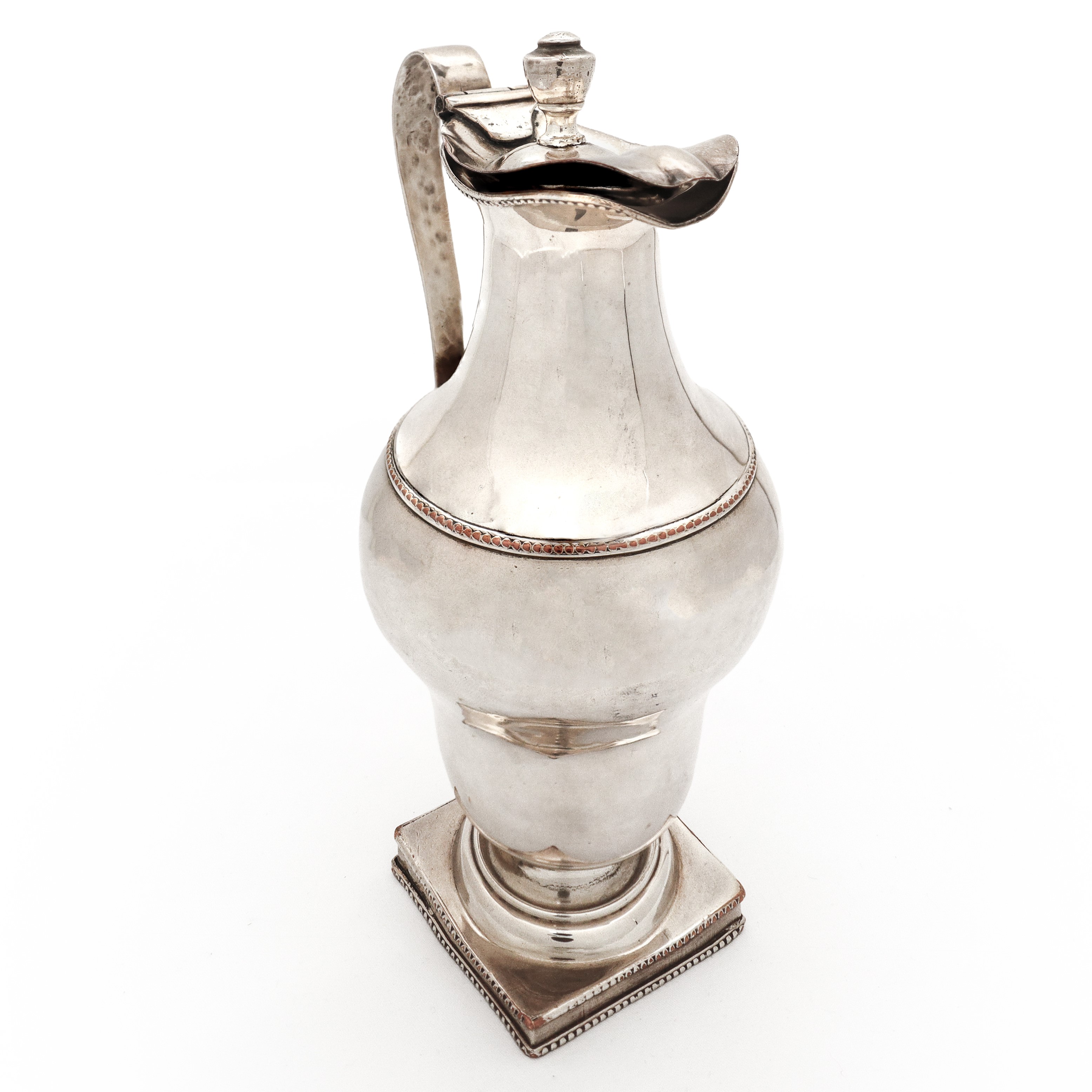 Versatoio silver plated con base quadrata