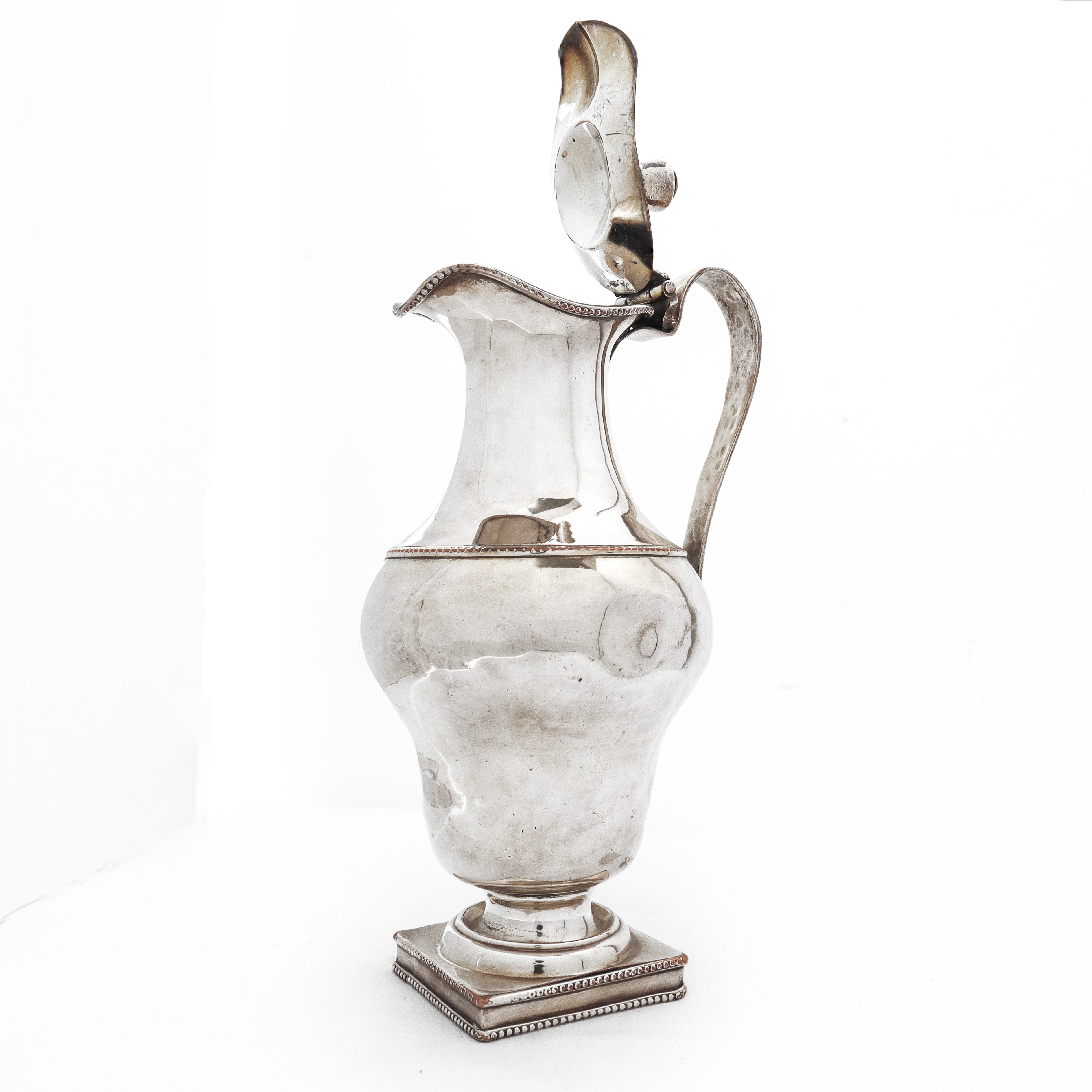 Versatoio silver plated con base quadrata