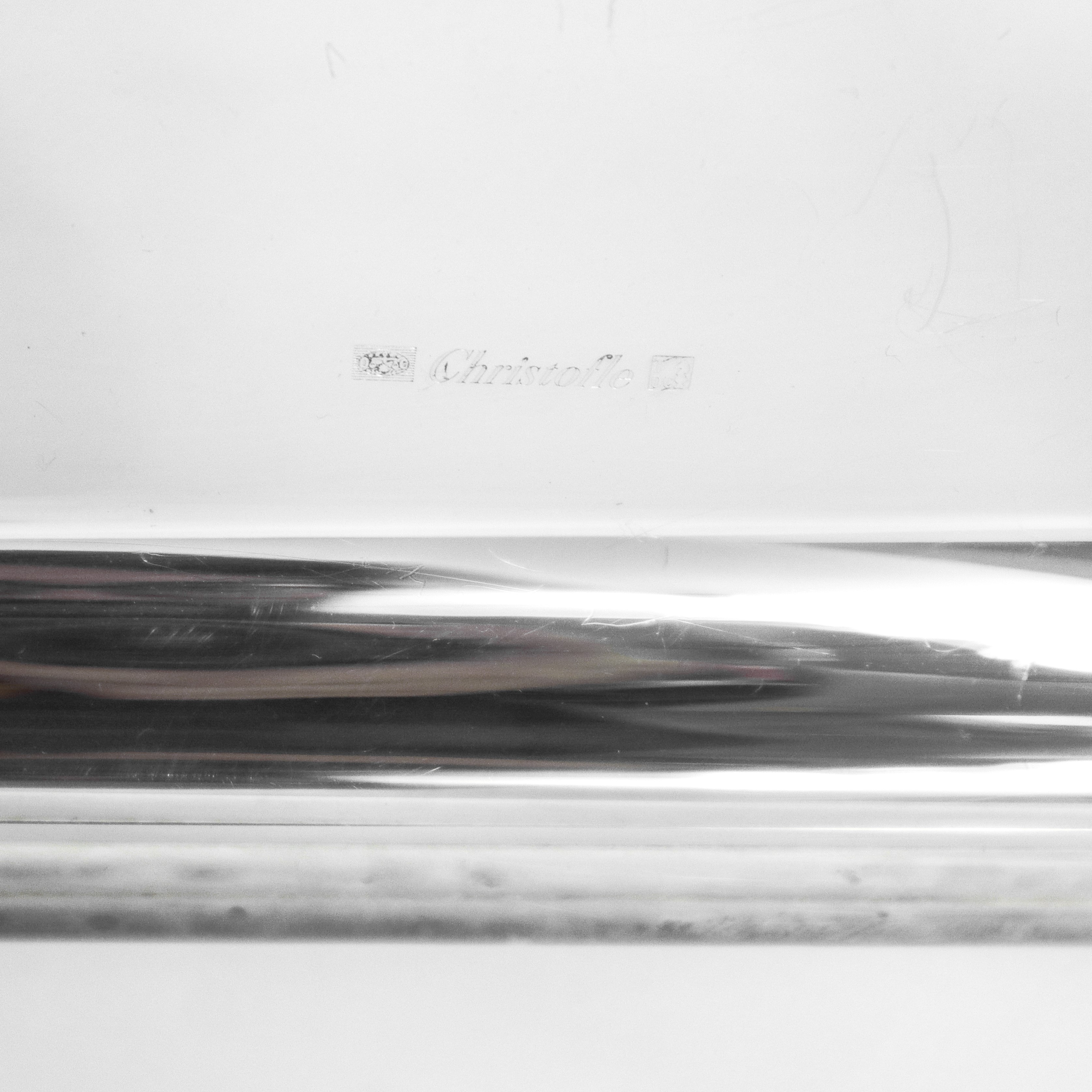 Vassoio rettangolare silver plated