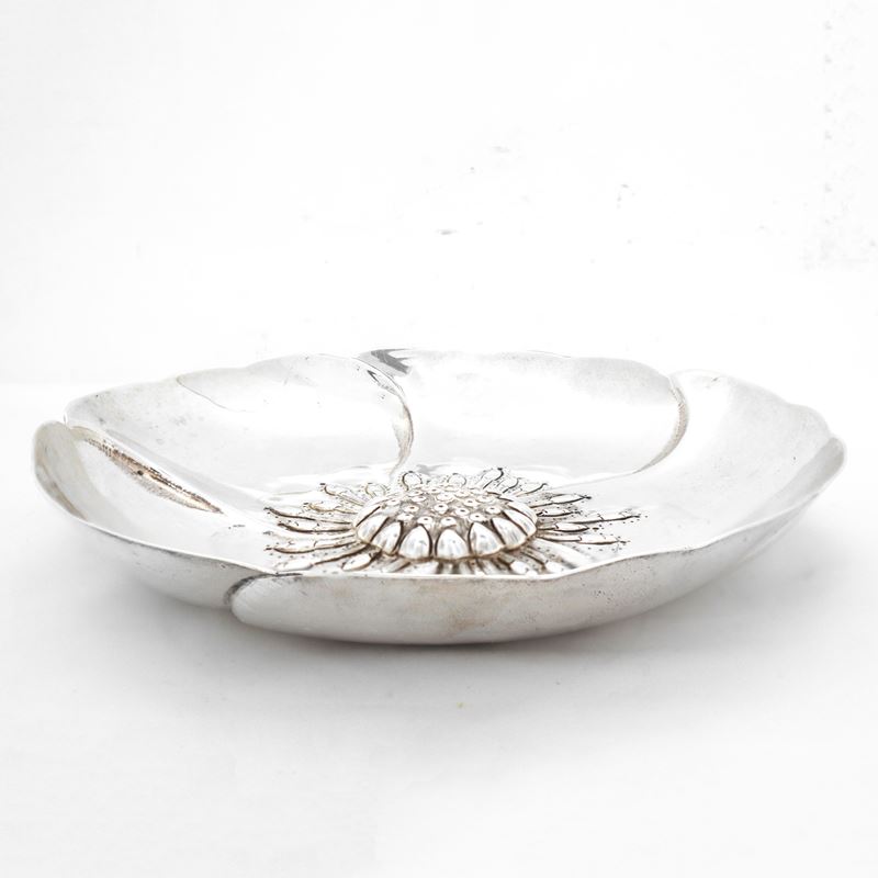 Ciotola con Decoro Floreale in Argento Sterling