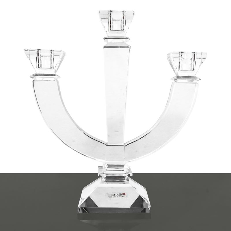 Candelabro in Cristallo a Tre Fori