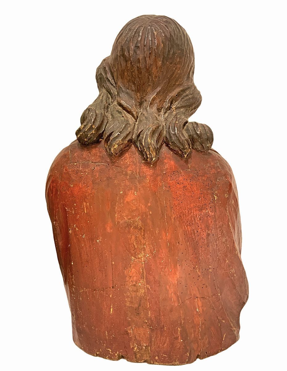 Scultore sconosciuto, Ecce Homo, scultura lignea policroma a mezzo busto