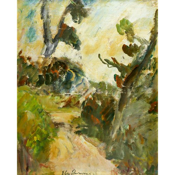 Elio Romano - Viale alberato (Assoro) 