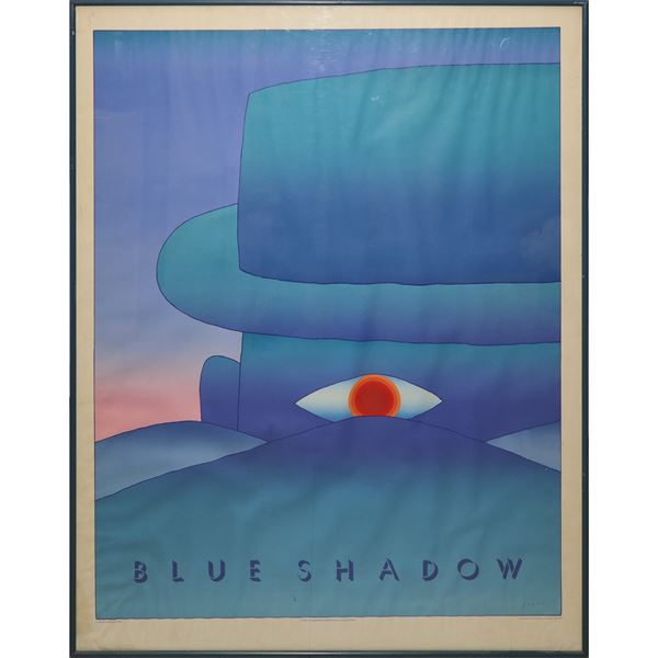 Jean-Michel  Folon - L'Aube, Blue Shadow