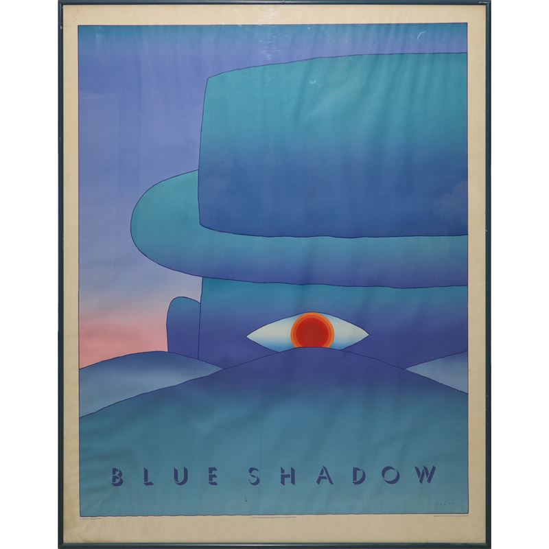 Jean-michel Folon - L'aube, Blue Shadow