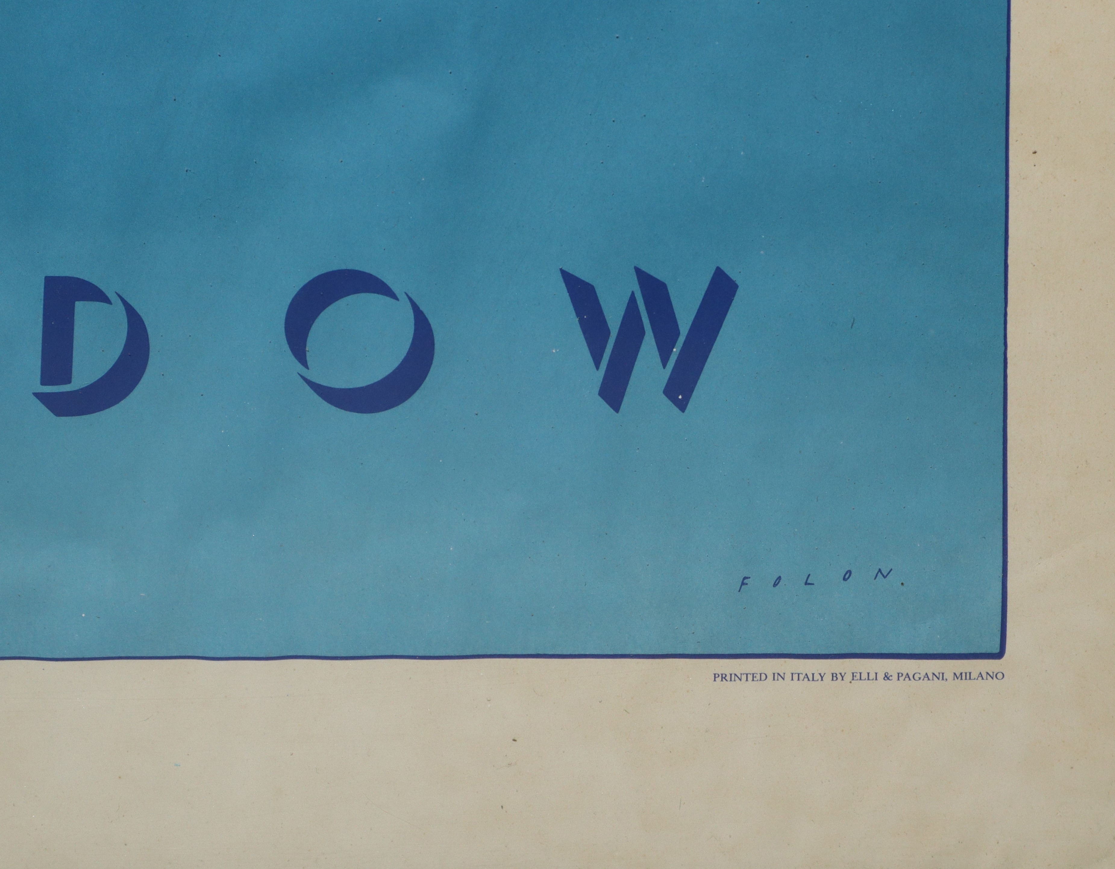 Jean-michel Folon - L'aube, Blue Shadow