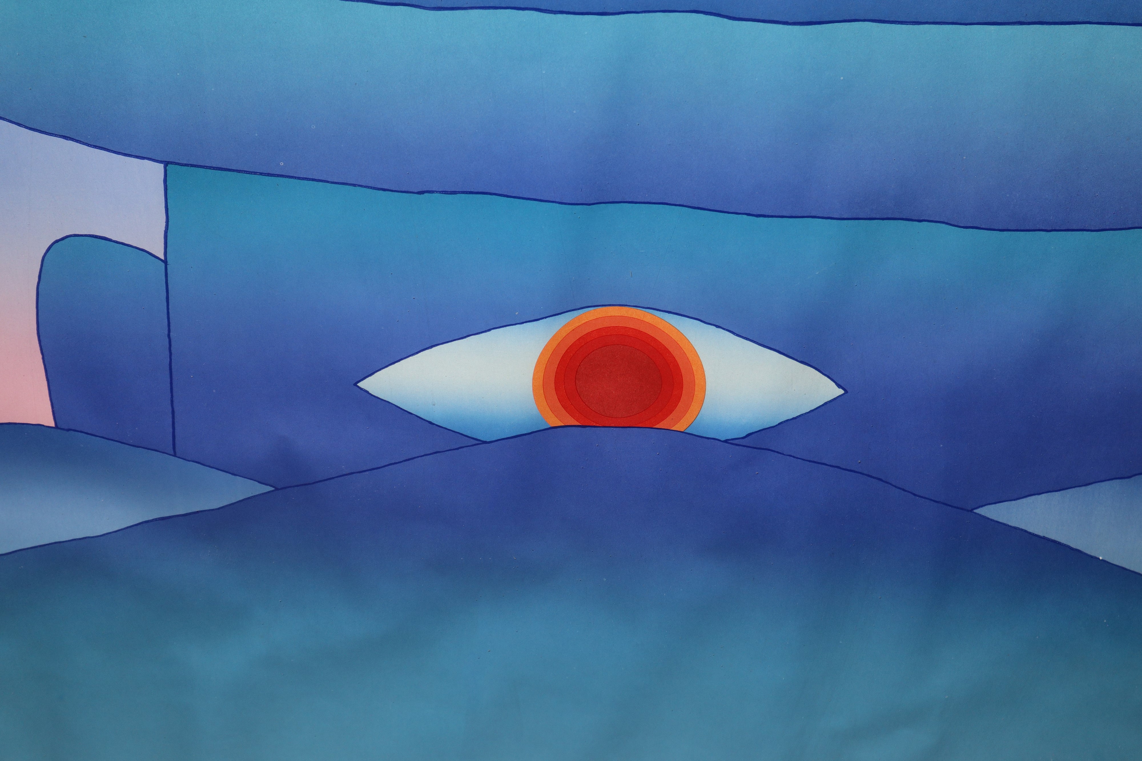 Jean-michel Folon - L'aube, Blue Shadow