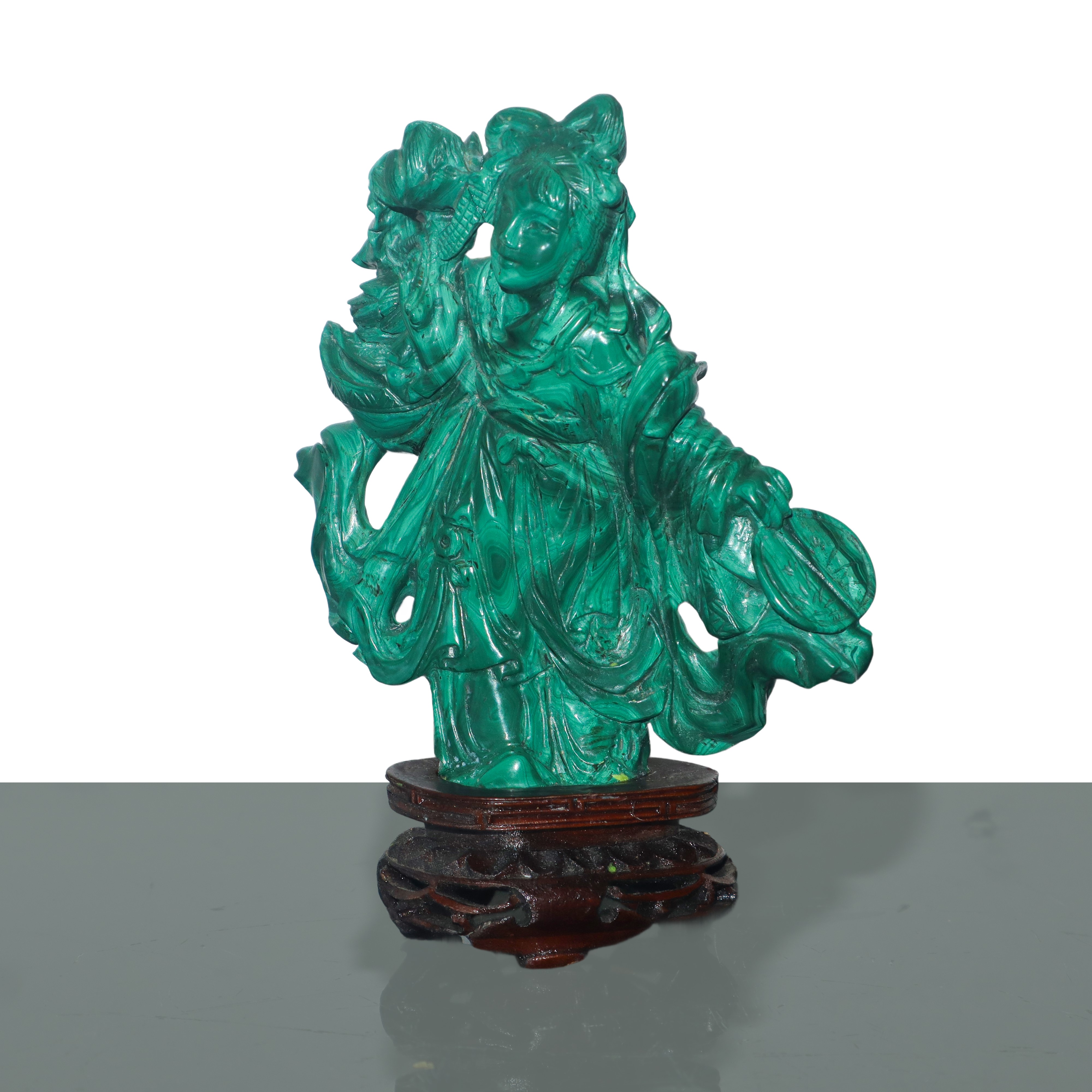 Guanyin in Malachite