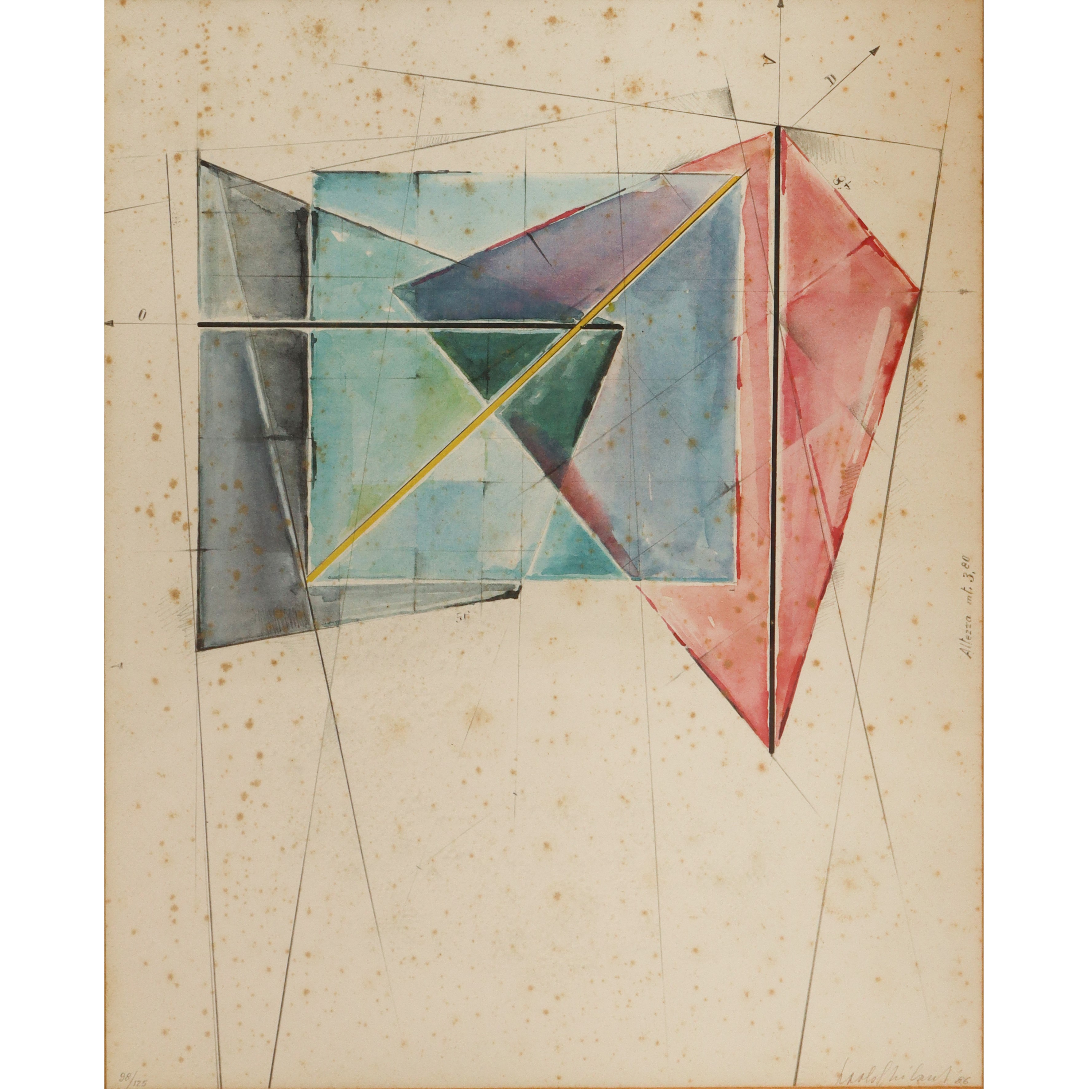 Disegno per scultura in vetro