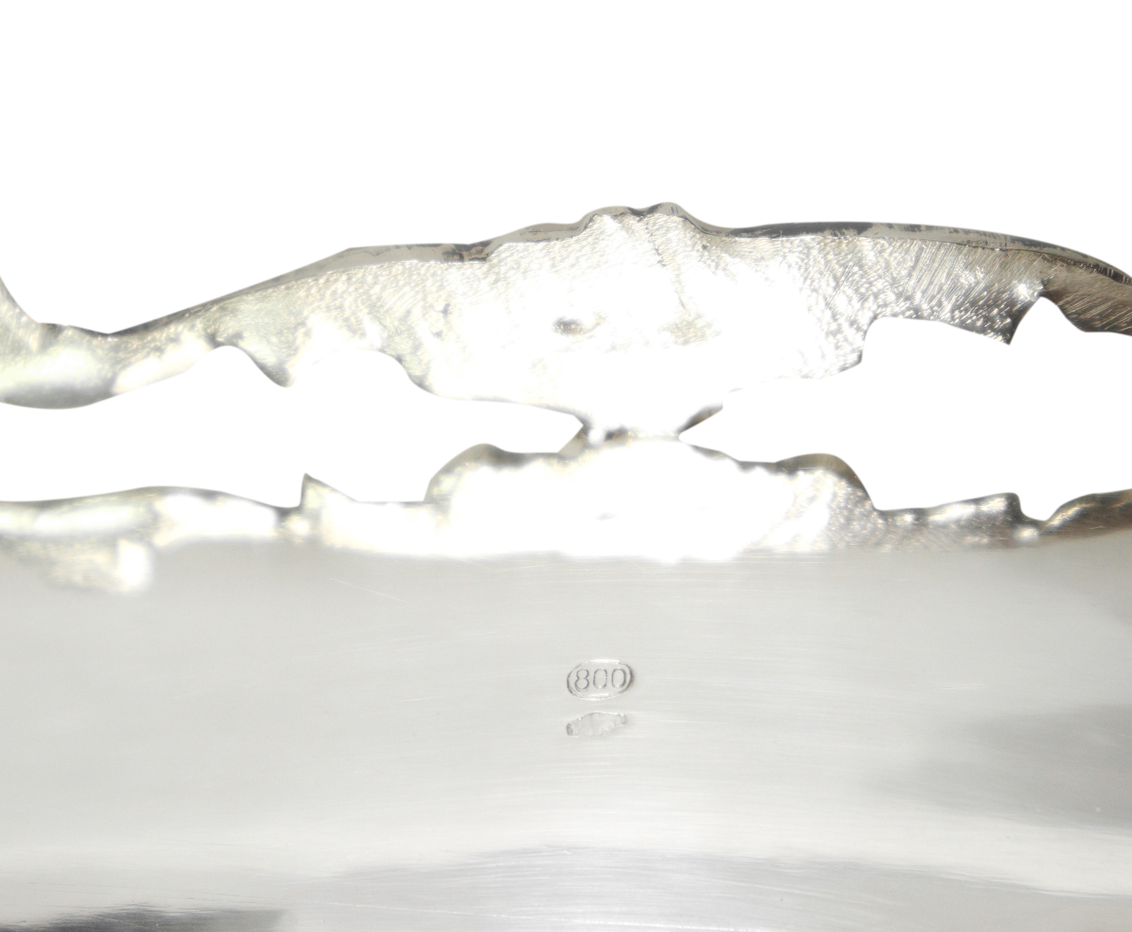 Ciatta in Argento 800 con Decori di Melograni e Foglie