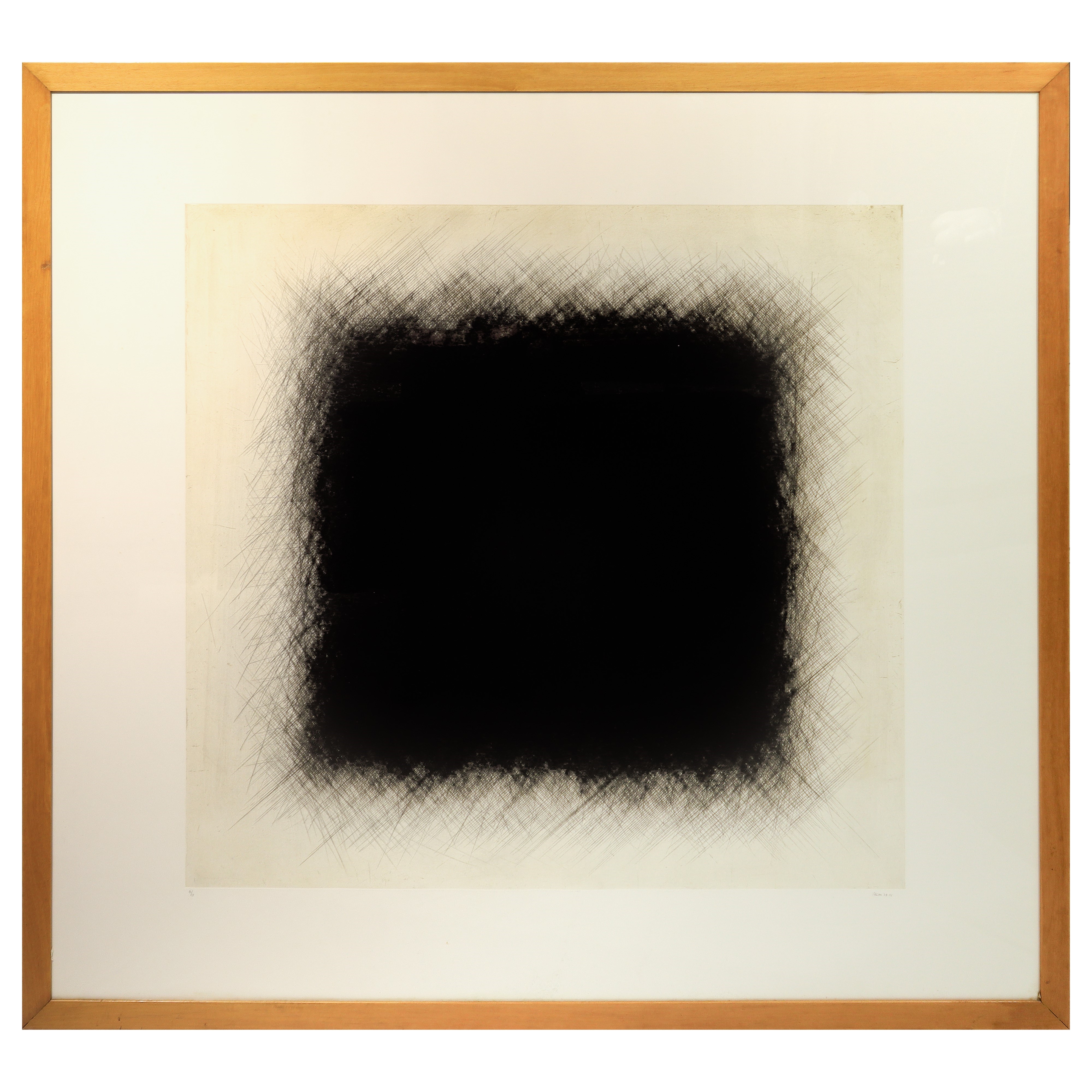 Guido Strazza - Senza Titolo, Quadrato Nero