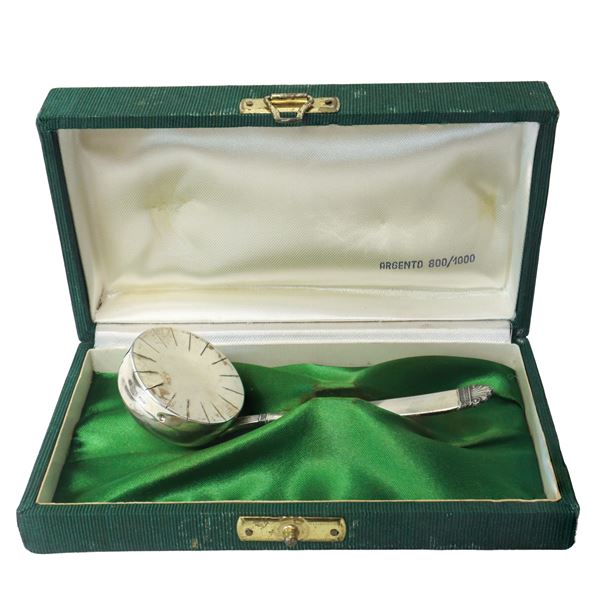 Silver sugar spoon