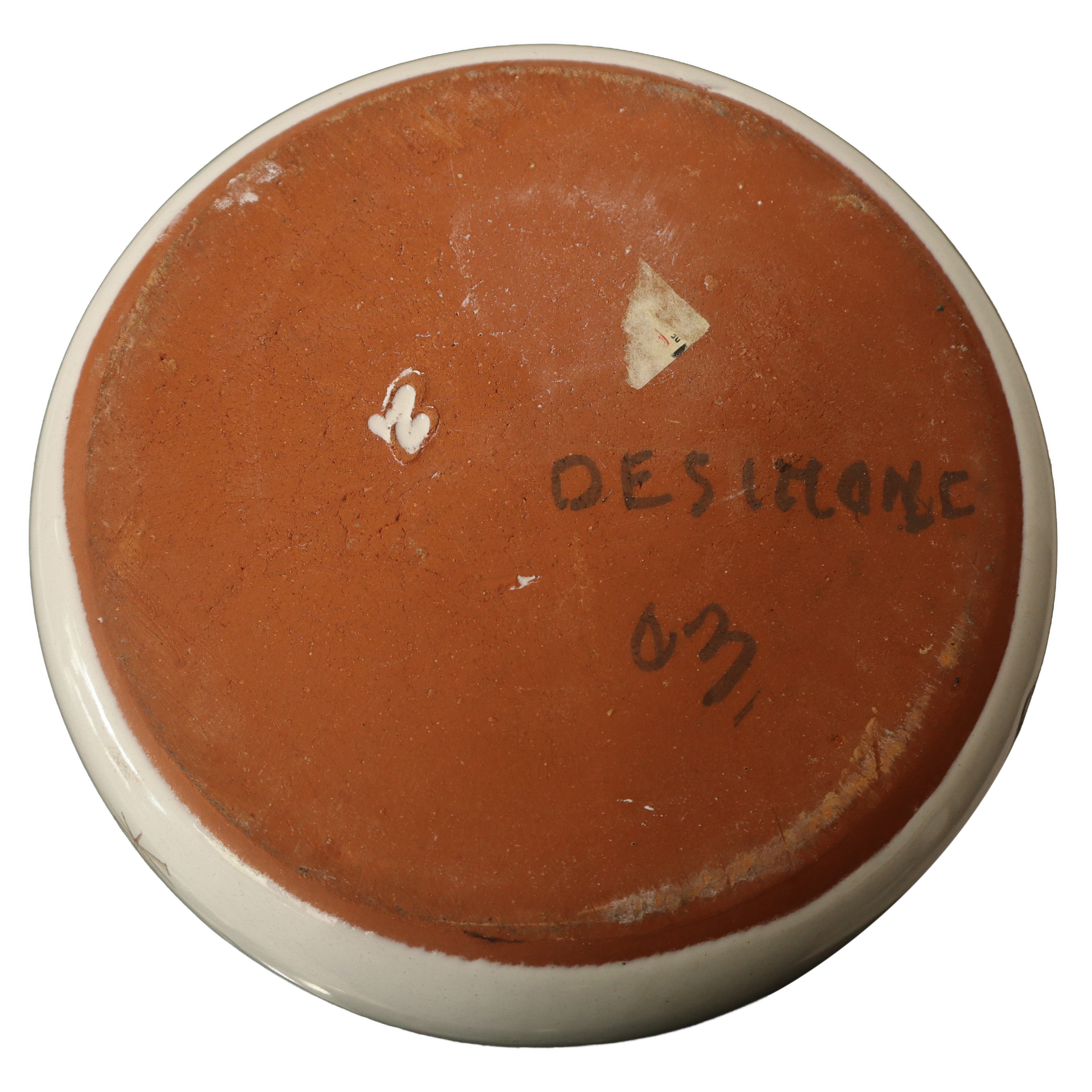 De Simone - Grande Barattolo con Coperchio in Ceramica con Disegno e Ricetta sul Retro