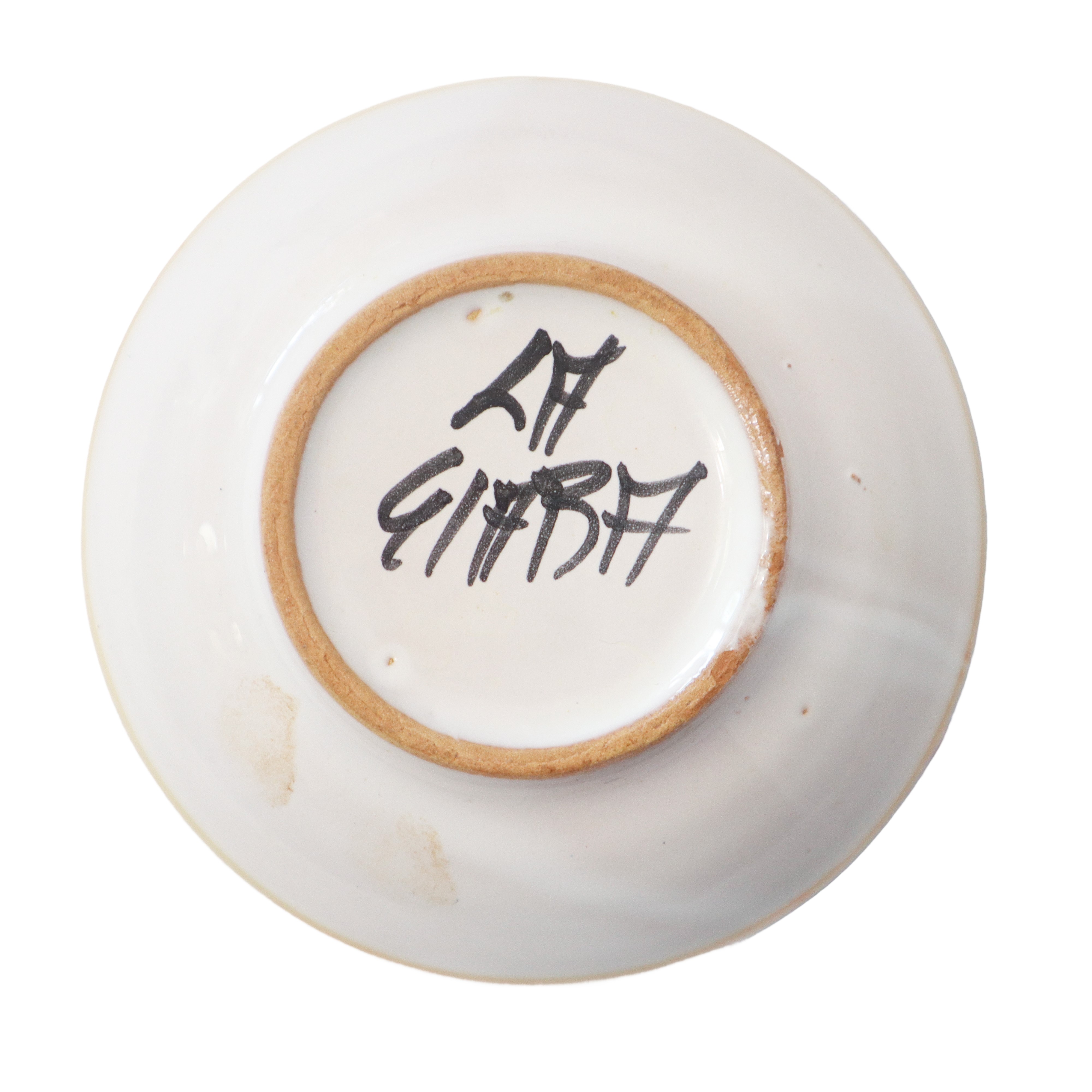 Sette ciotole di dimensioni crescenti con decori floreali