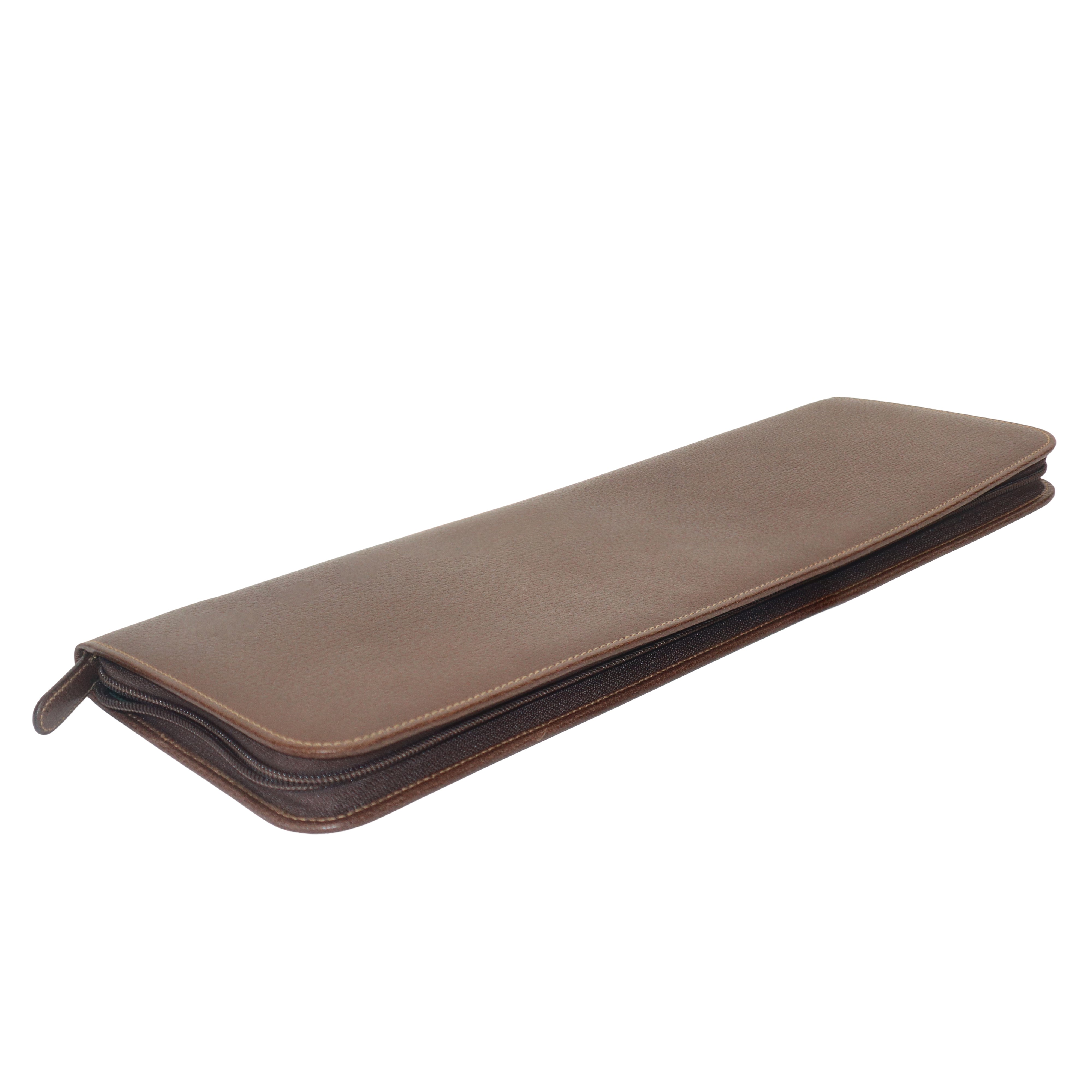 Portacravatte in pelle