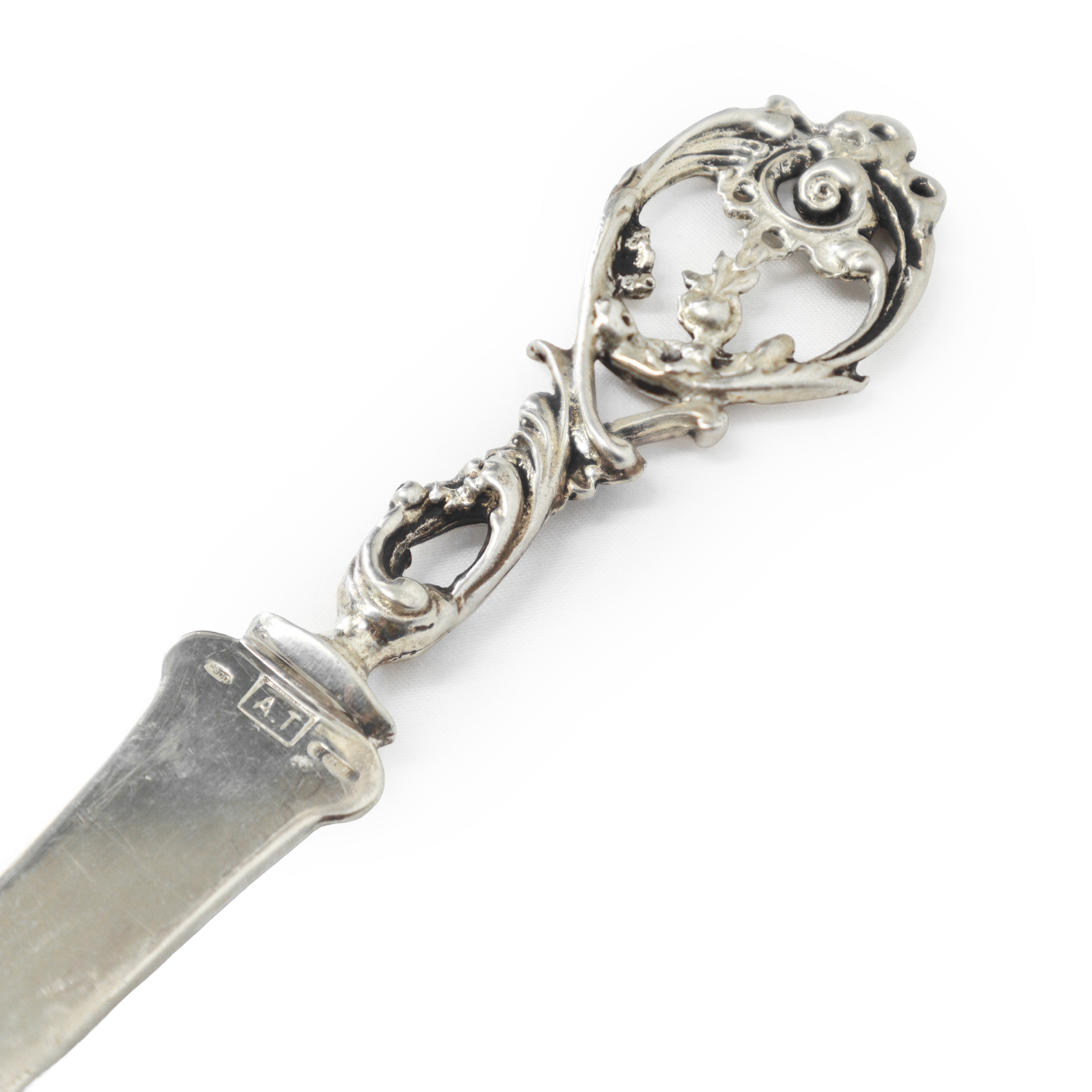 Tagliacarte in argento 800