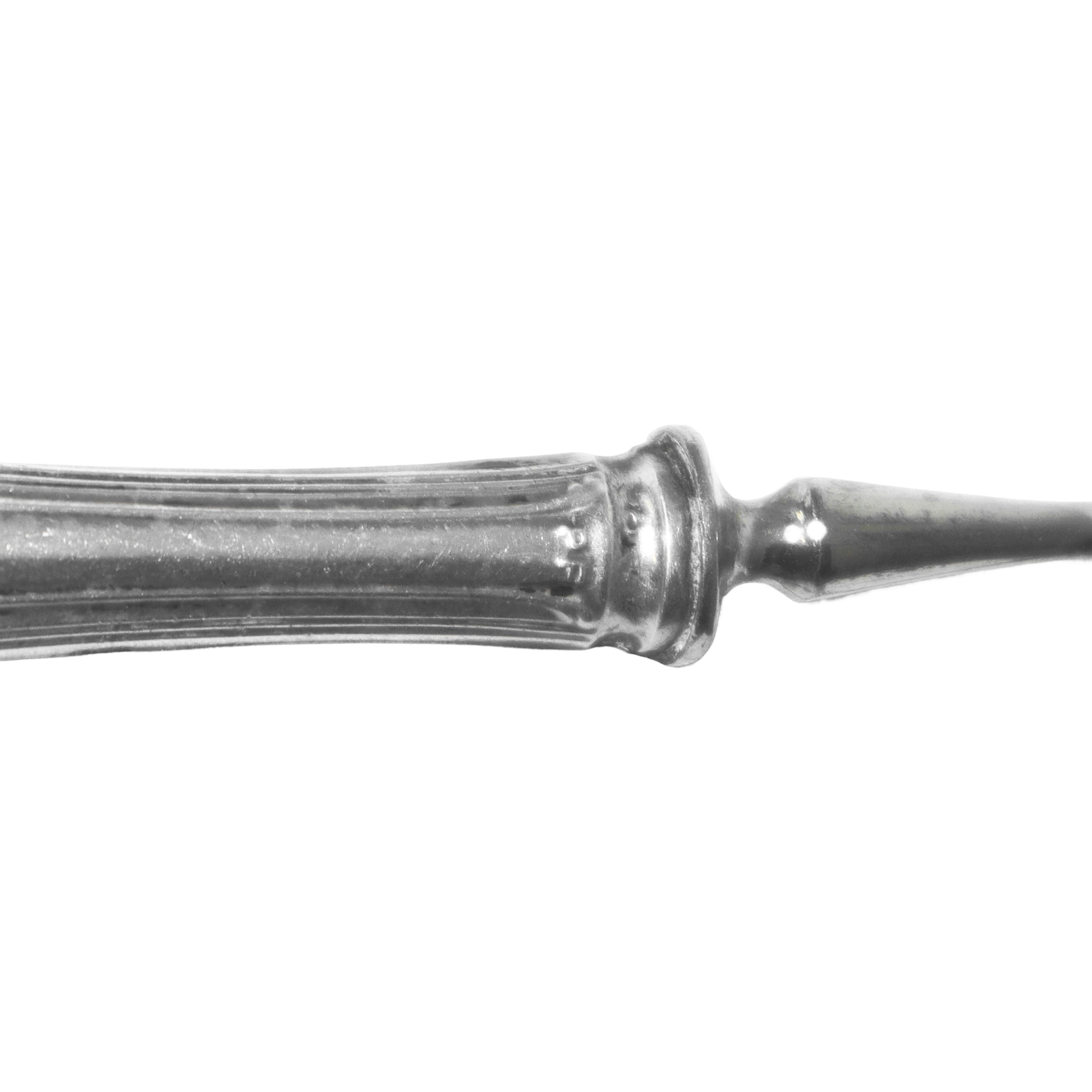 6 forchette e 6 coltelli da frutta in argento 800