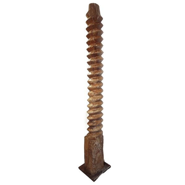 Large oil mill screw