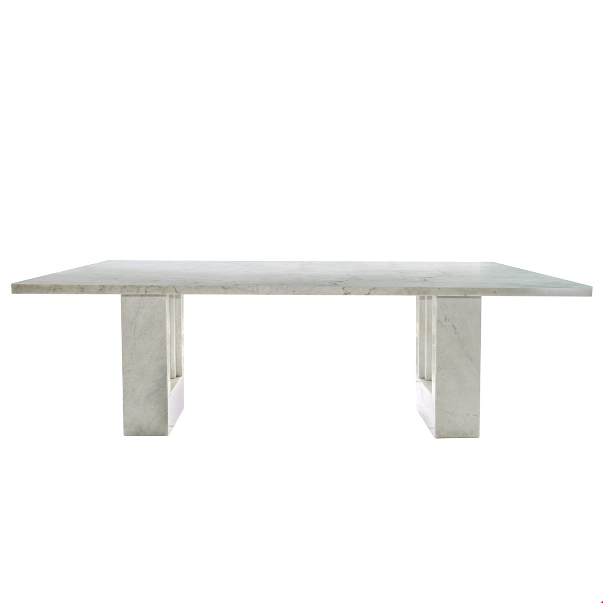 Tavolo modello Delfi in marmo bianco di Carrara