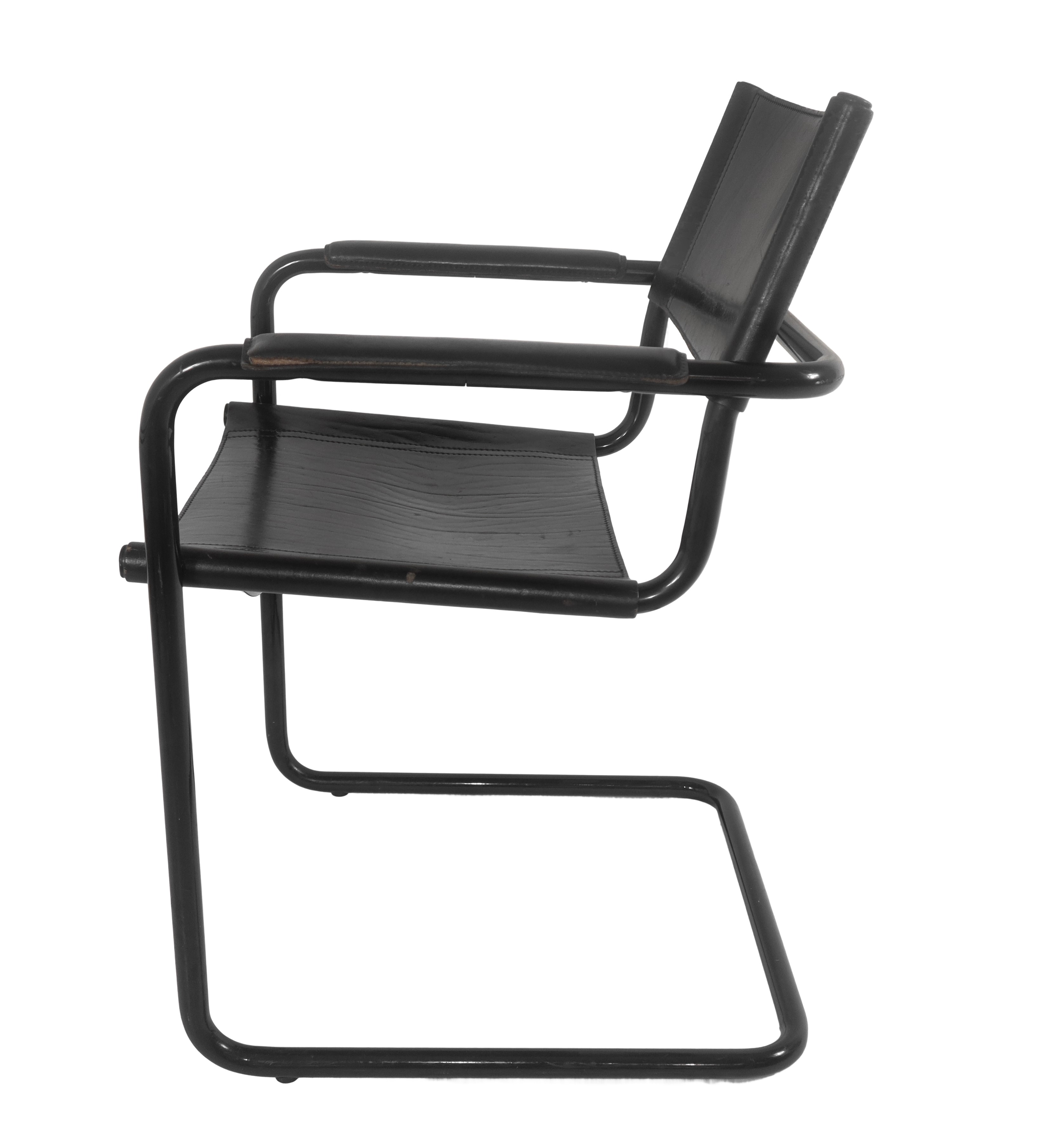 N°6 Sedie cantilever MG5 Bauhaus in pelle