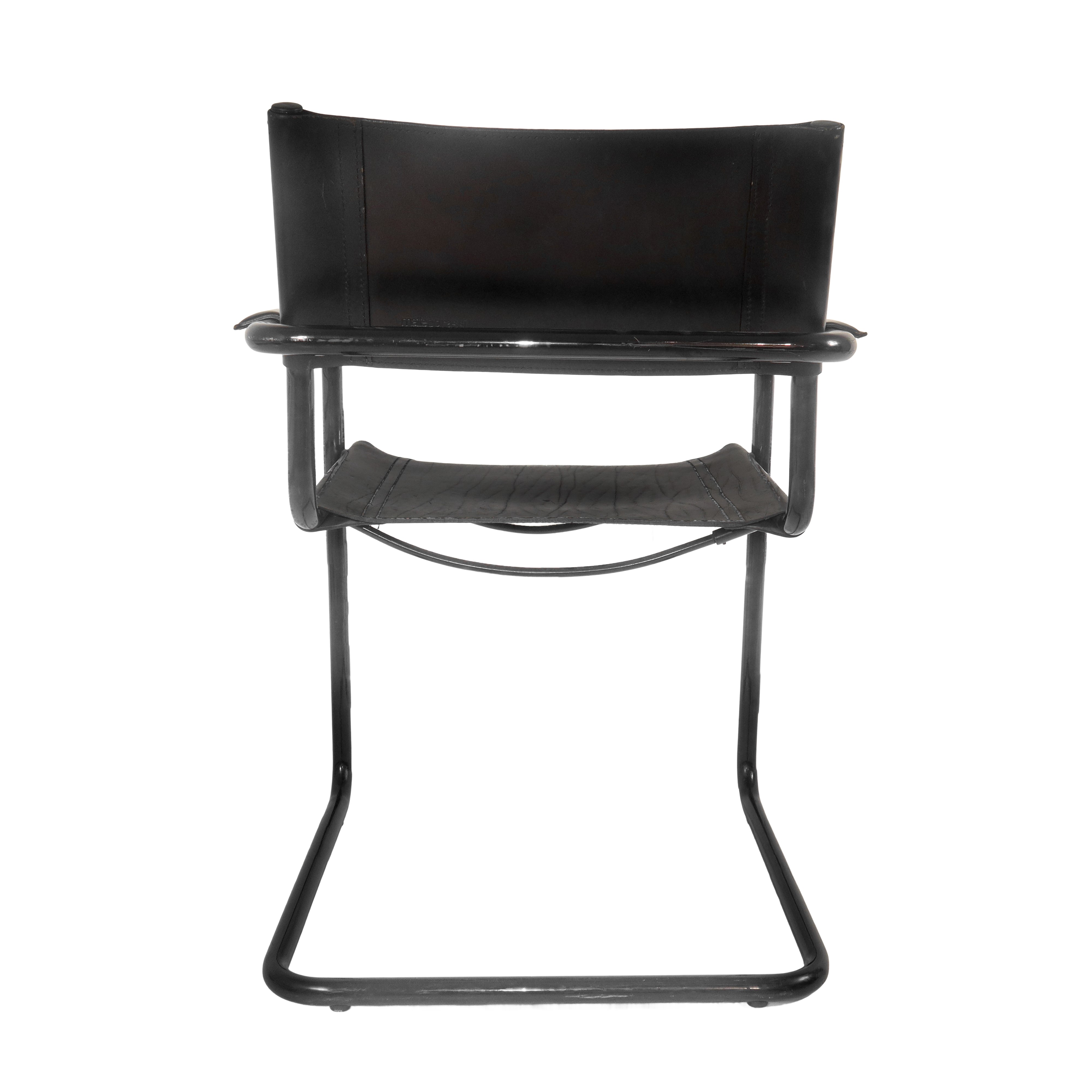 N°6 Sedie cantilever MG5 Bauhaus in pelle