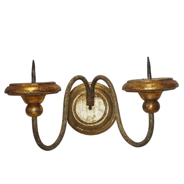 Two-light wall lamp
