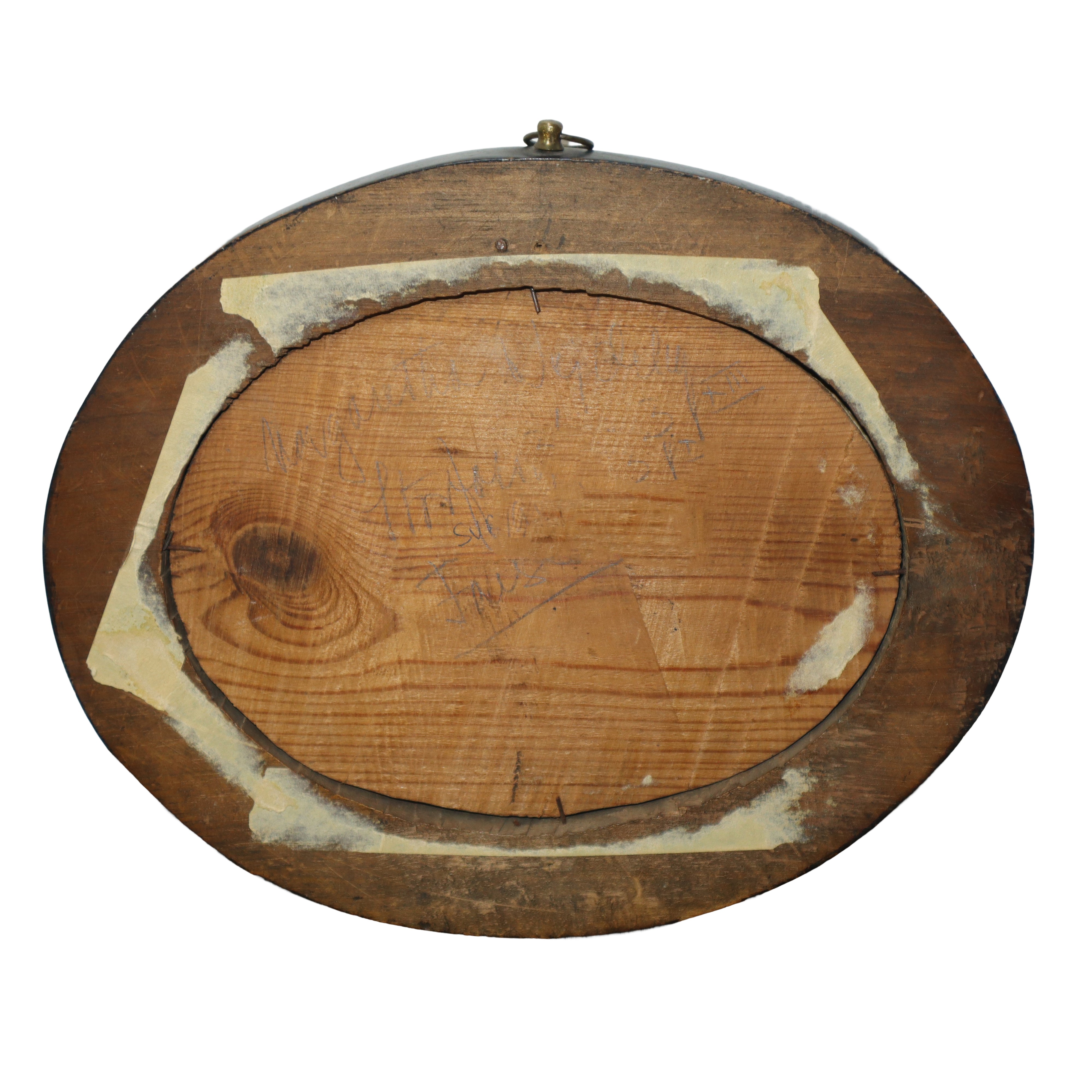 Bassorilievo ovale , scena religiosa