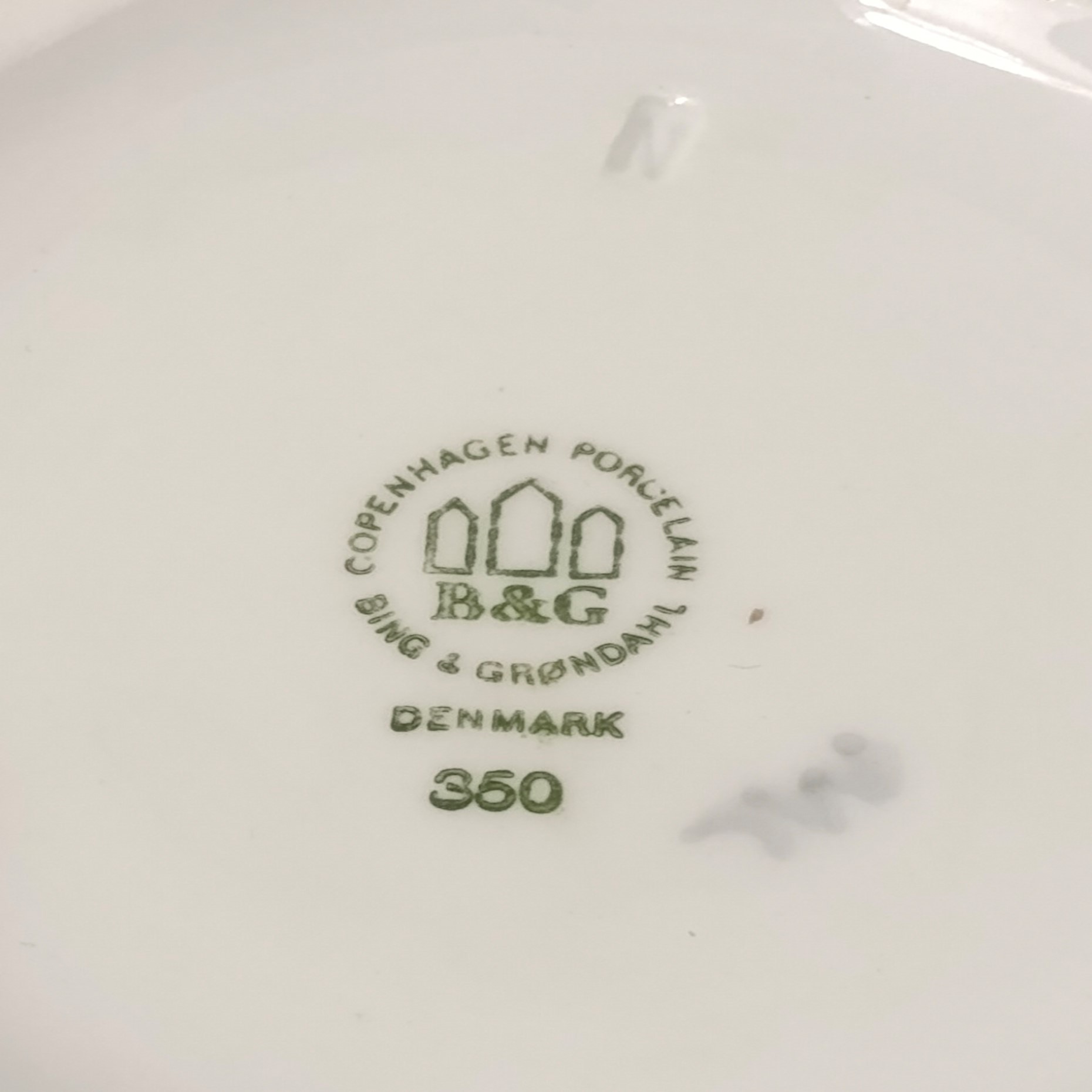 Royal Copenhagen, B&g Porcellana - Gruppo di 4 Elementi in Porcellana con Decoro con Aironi