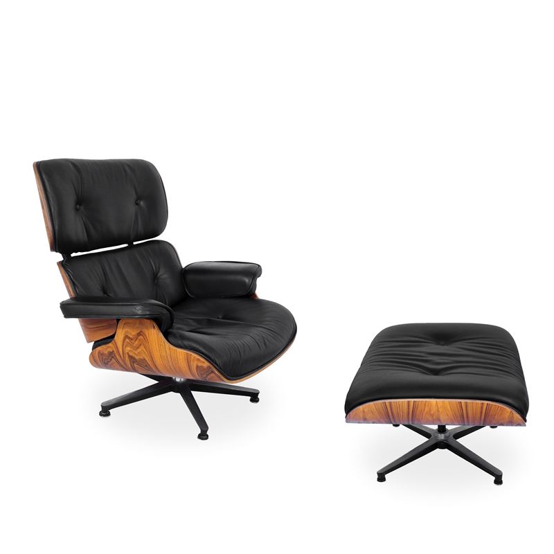 Charles e Ray Eames per Vitra - Lounge Chair & Ottoman Poltrona (poltrona e Pouf)
