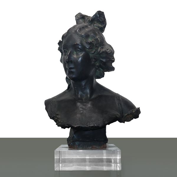 Ceramic bust of a woman
