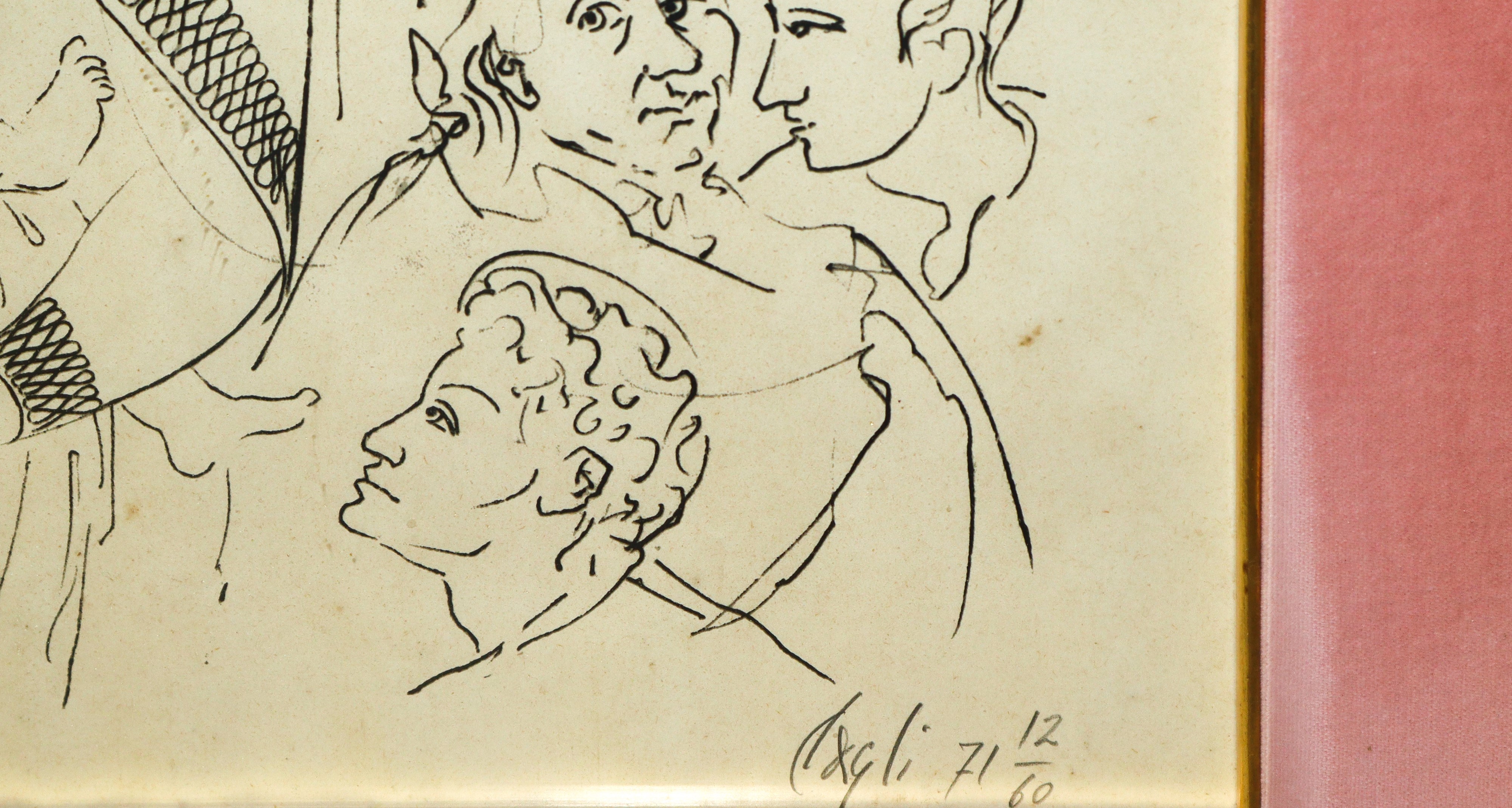 Natività in cornice a foglia oro bulinata