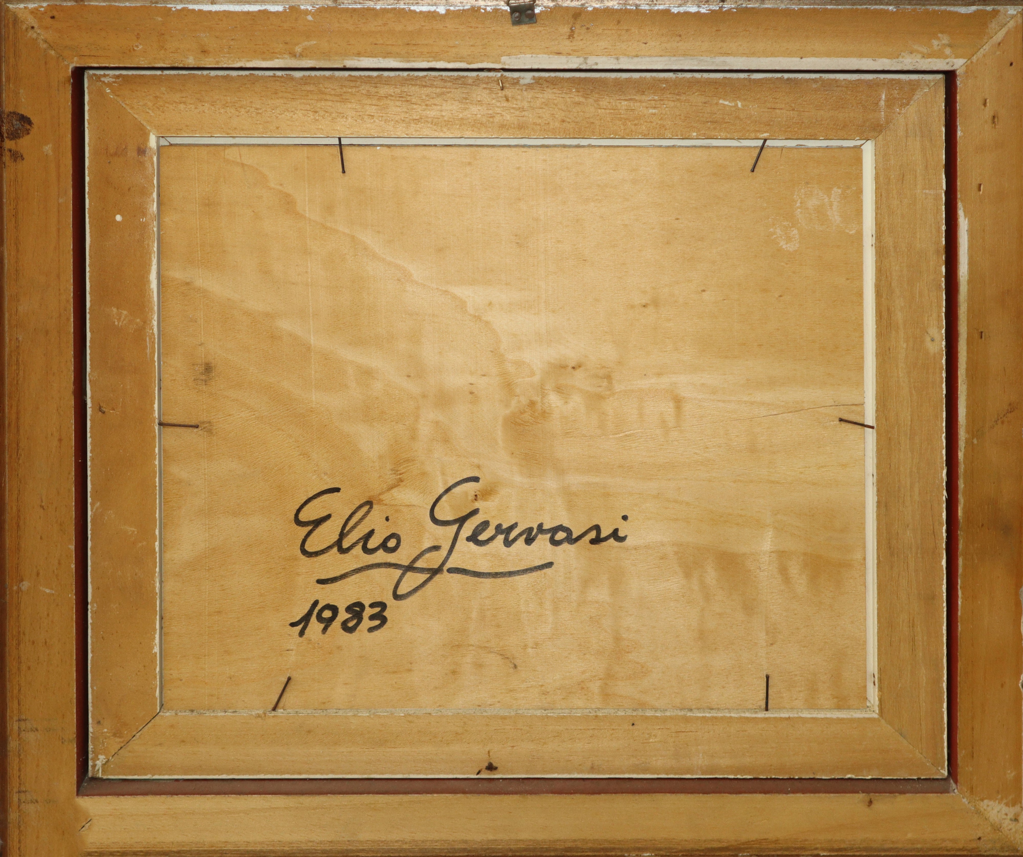 Contadino con asino e capre