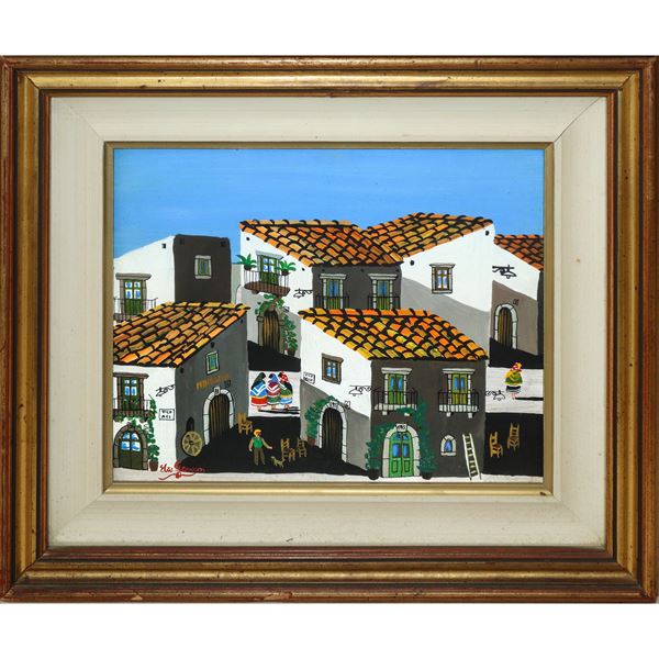 Elio  Gervasi - House roofs with characters