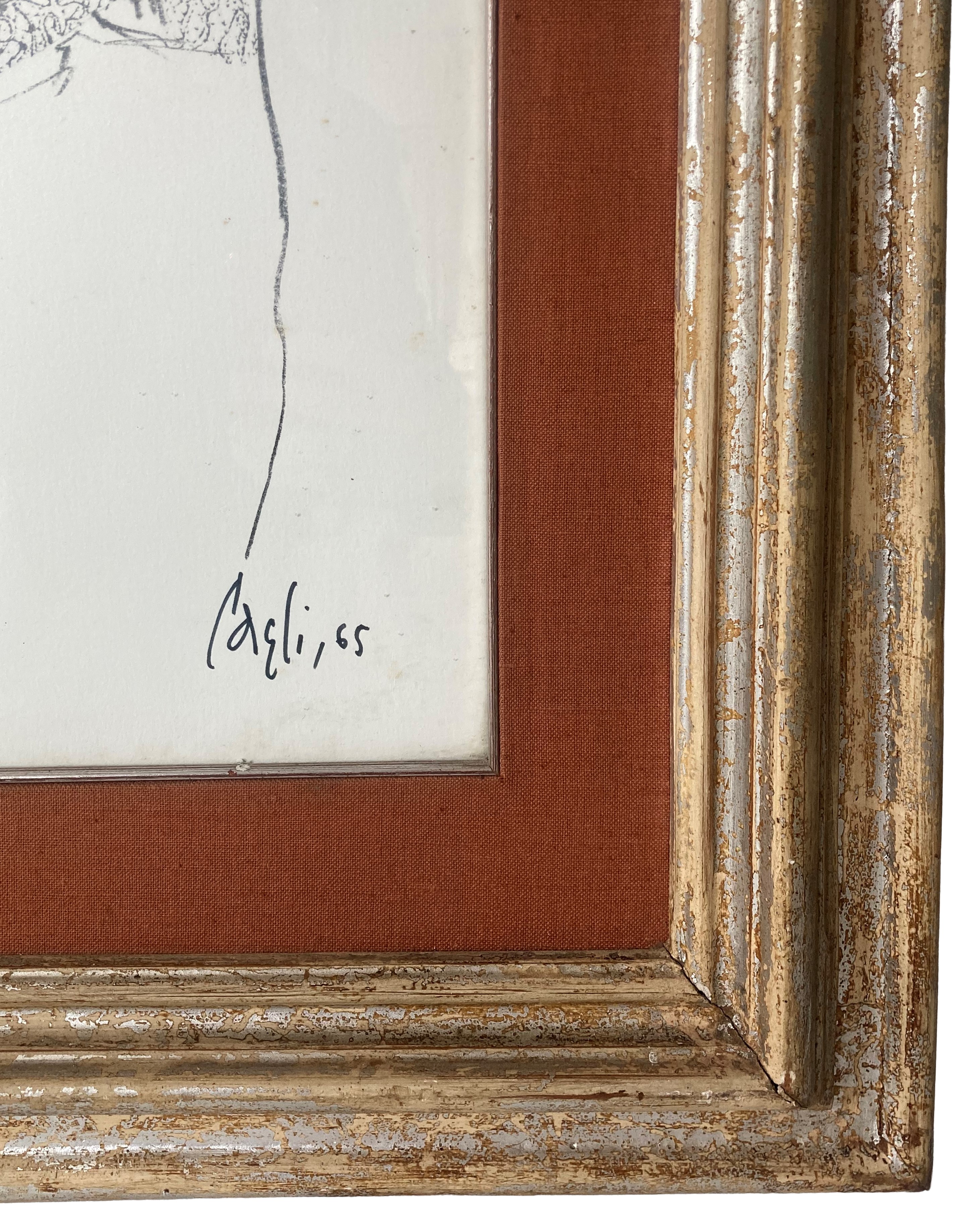 Uomo con scialle e berretto