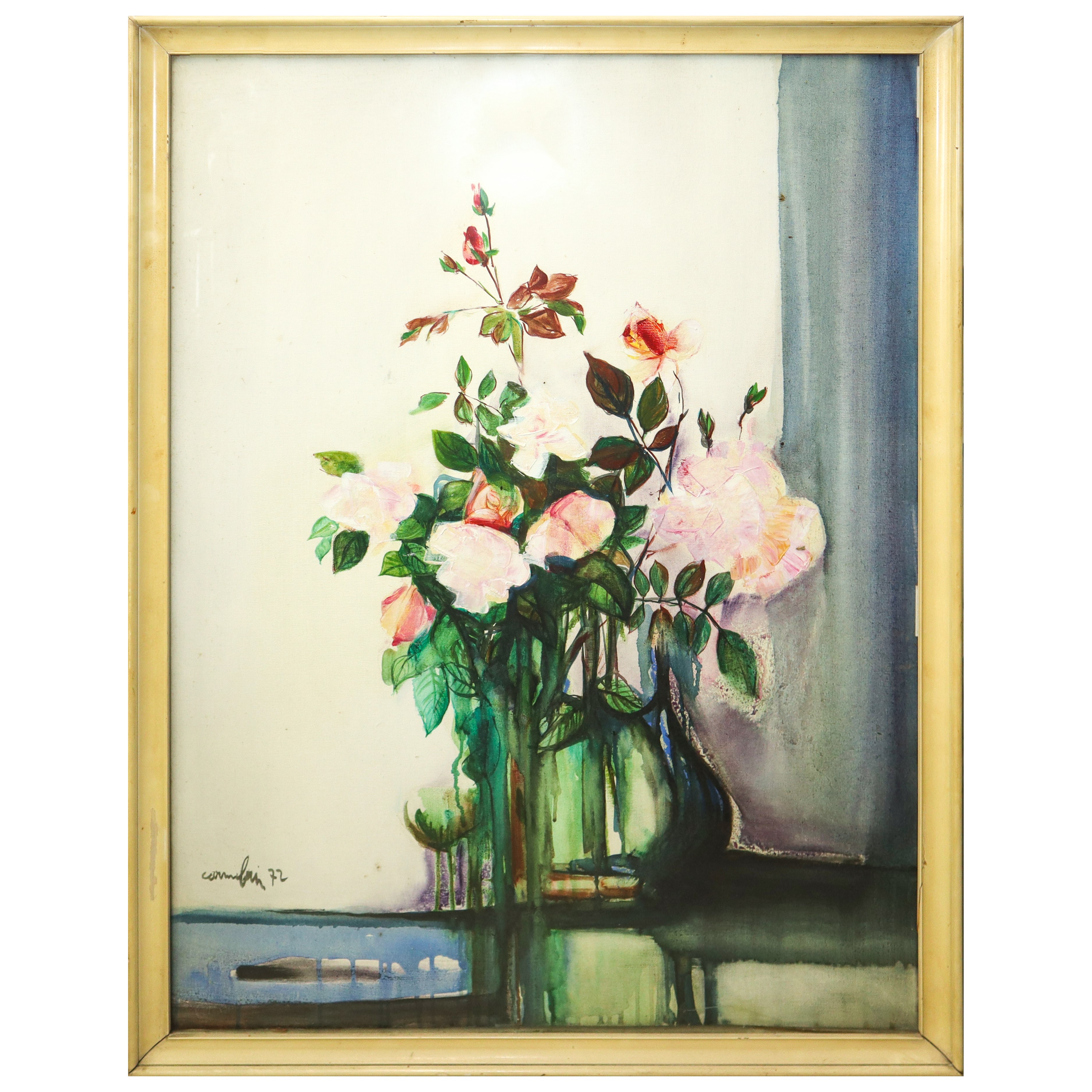 Nino Carnabuci - Natura Morta di Fiori con Vaso