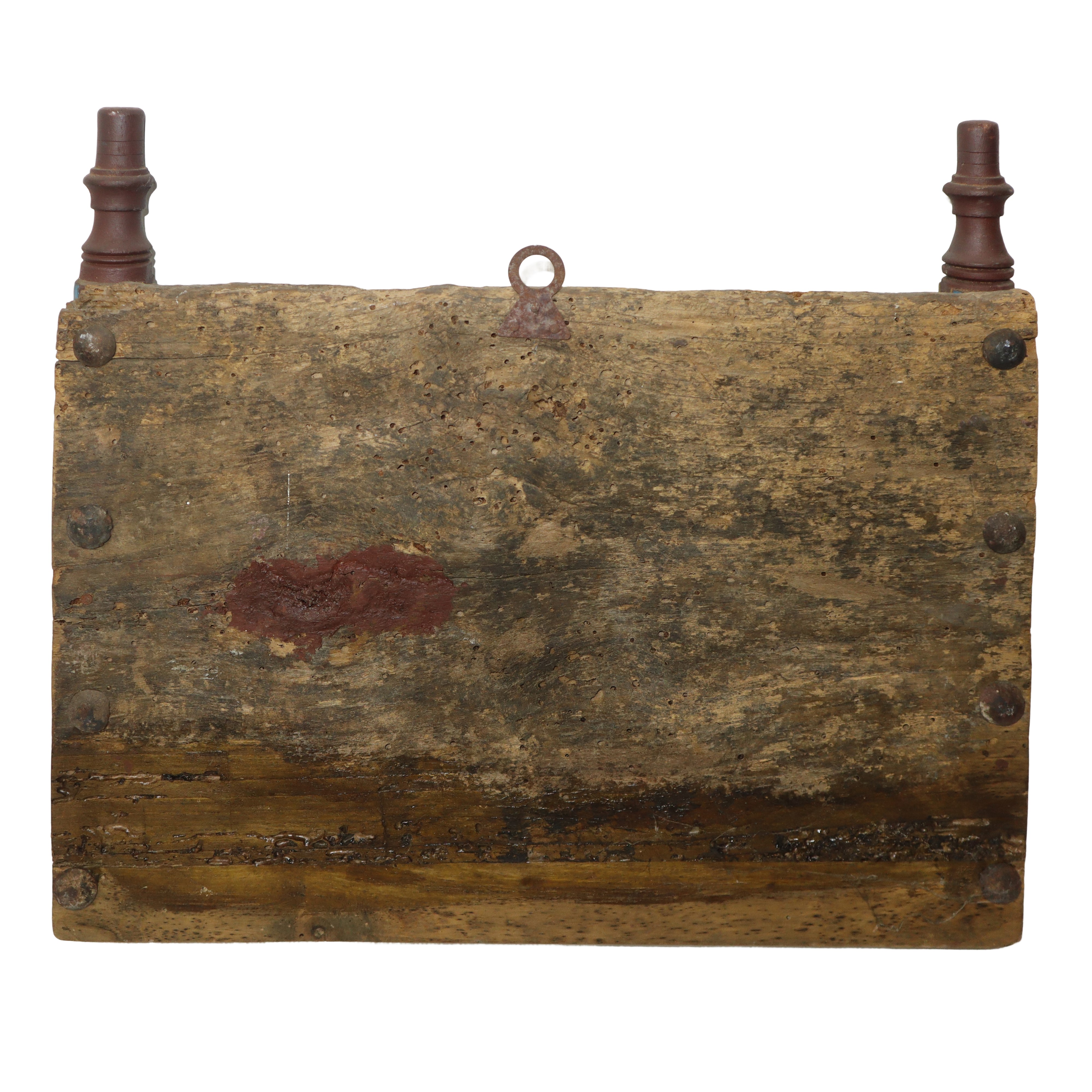 Frammento di carretto raffigurante sfida tra saraceni e paladini